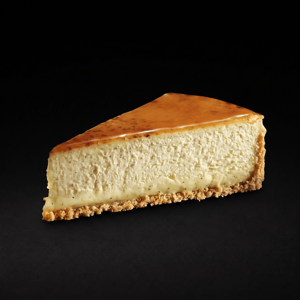 Creme Brulee Cheesecake Slice