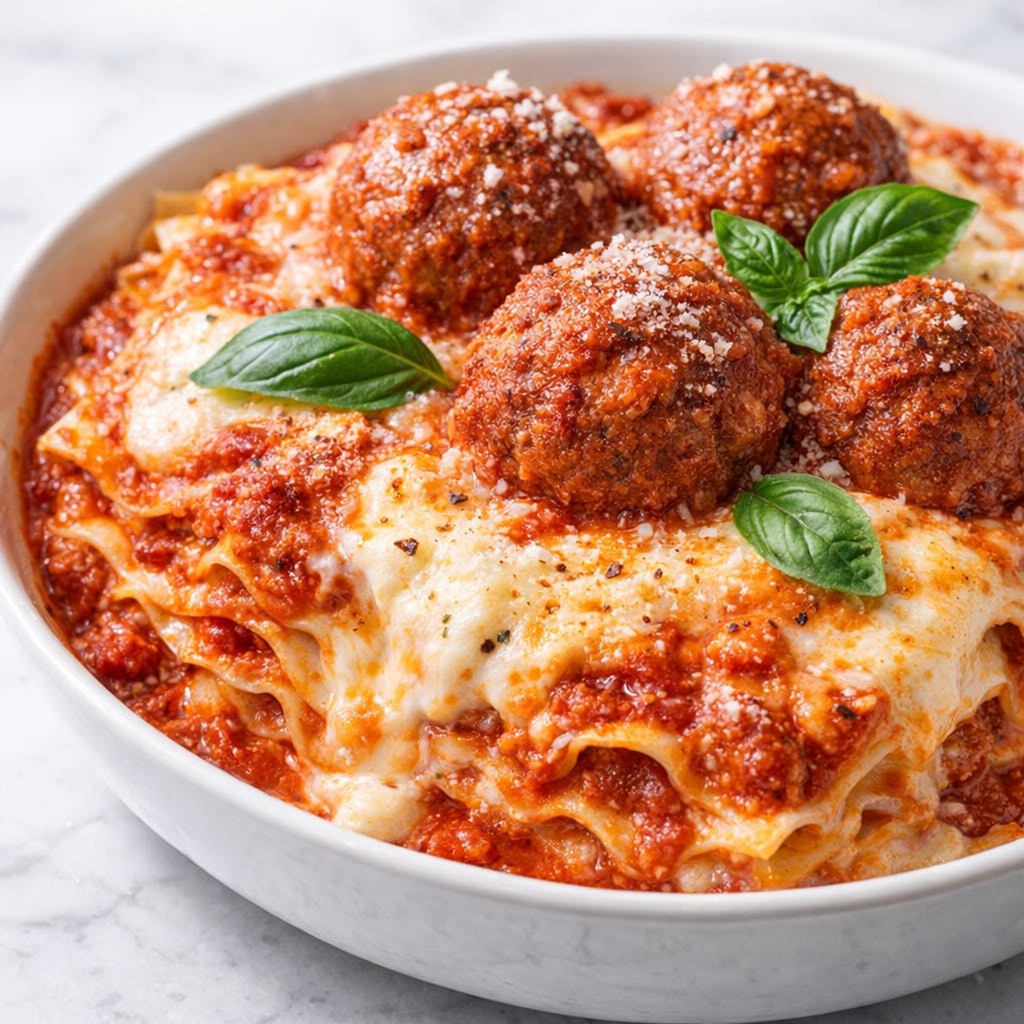 Lasagna with Meatballs