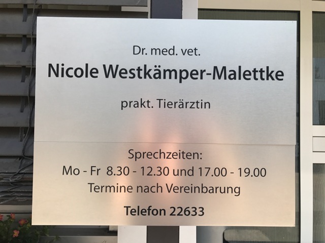 Bilder Tierarztpraxis Dr. Nicole Westkämper-Malettke