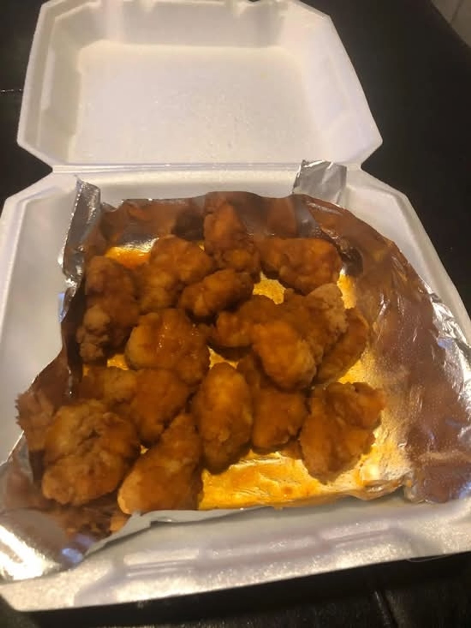 Boneless Wings with Fries