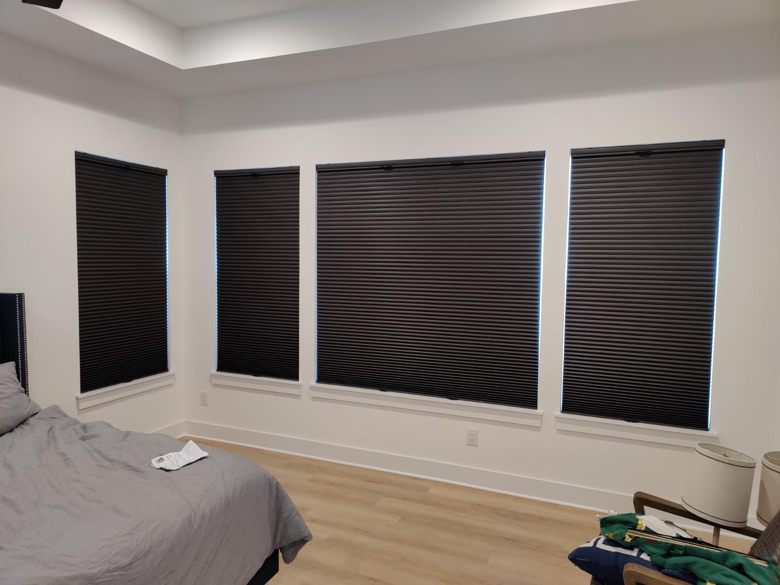 room darkening cellular shade for bedroom for house in Georgetown