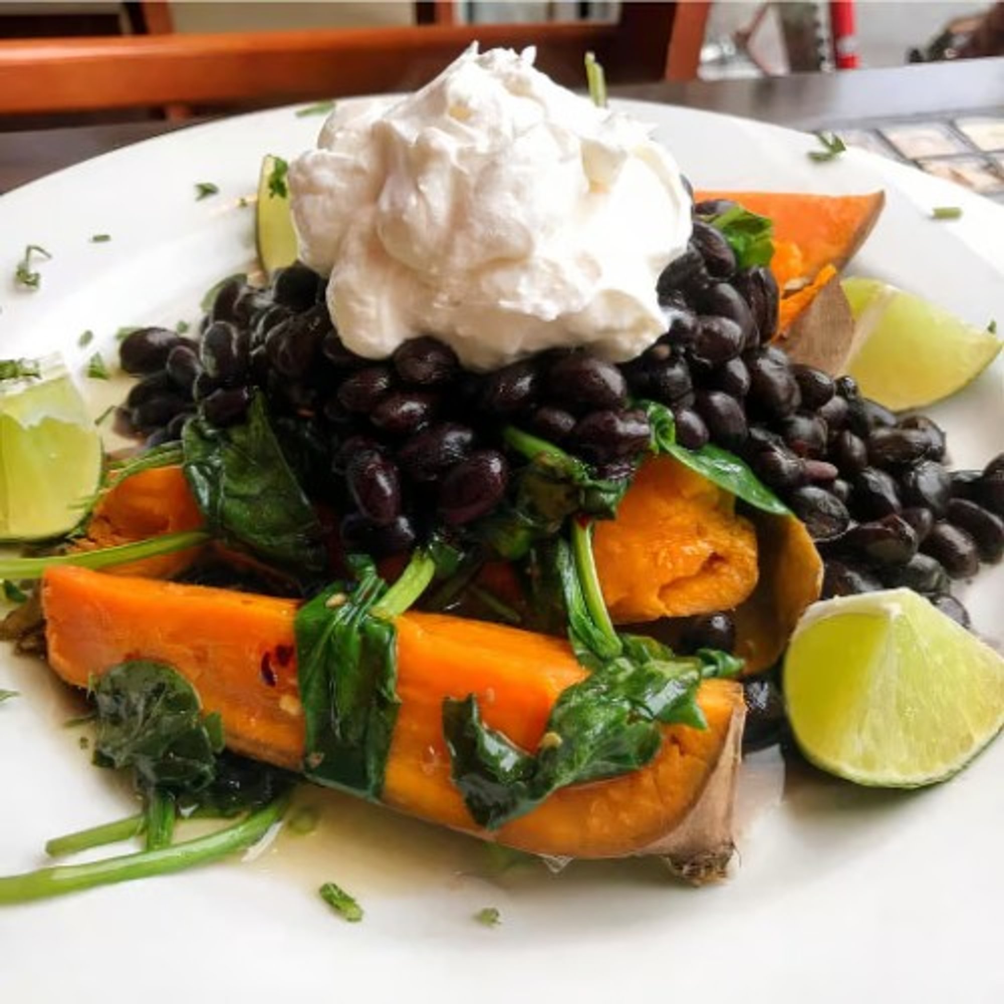 Stuffed Baked Sweet Potato