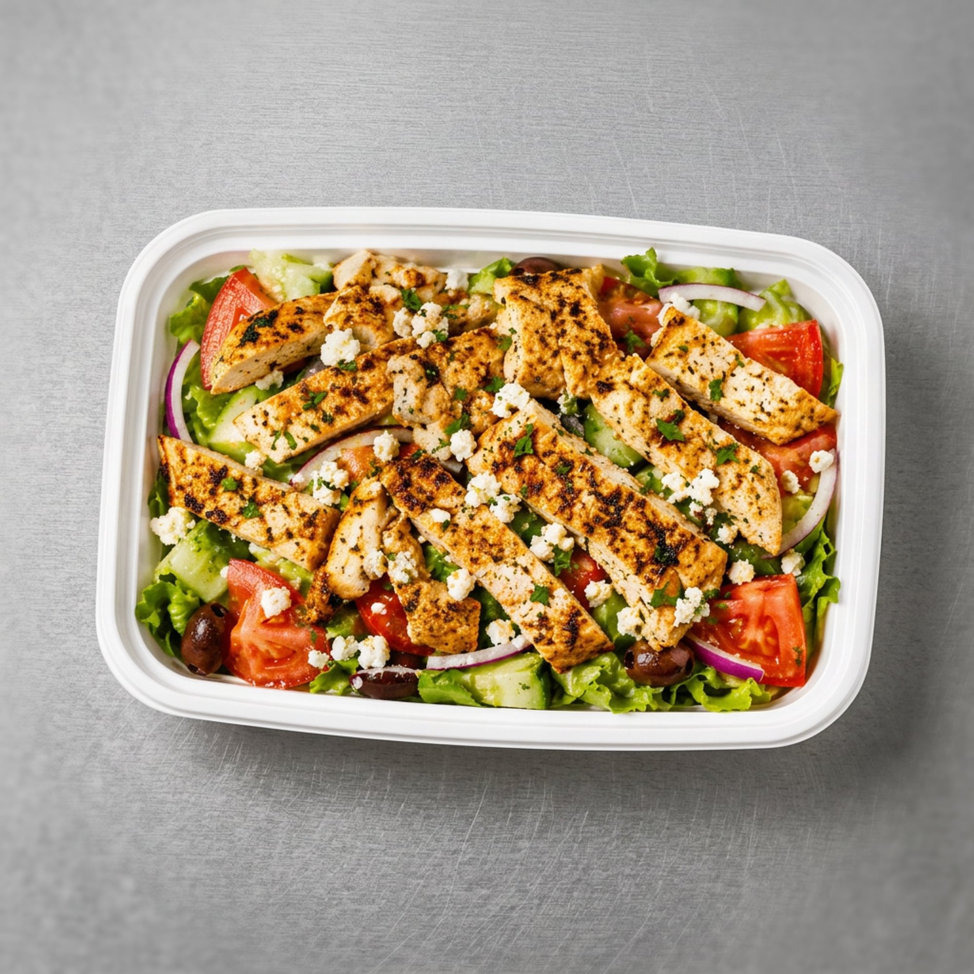 Grilled Chicken Salad with Feta