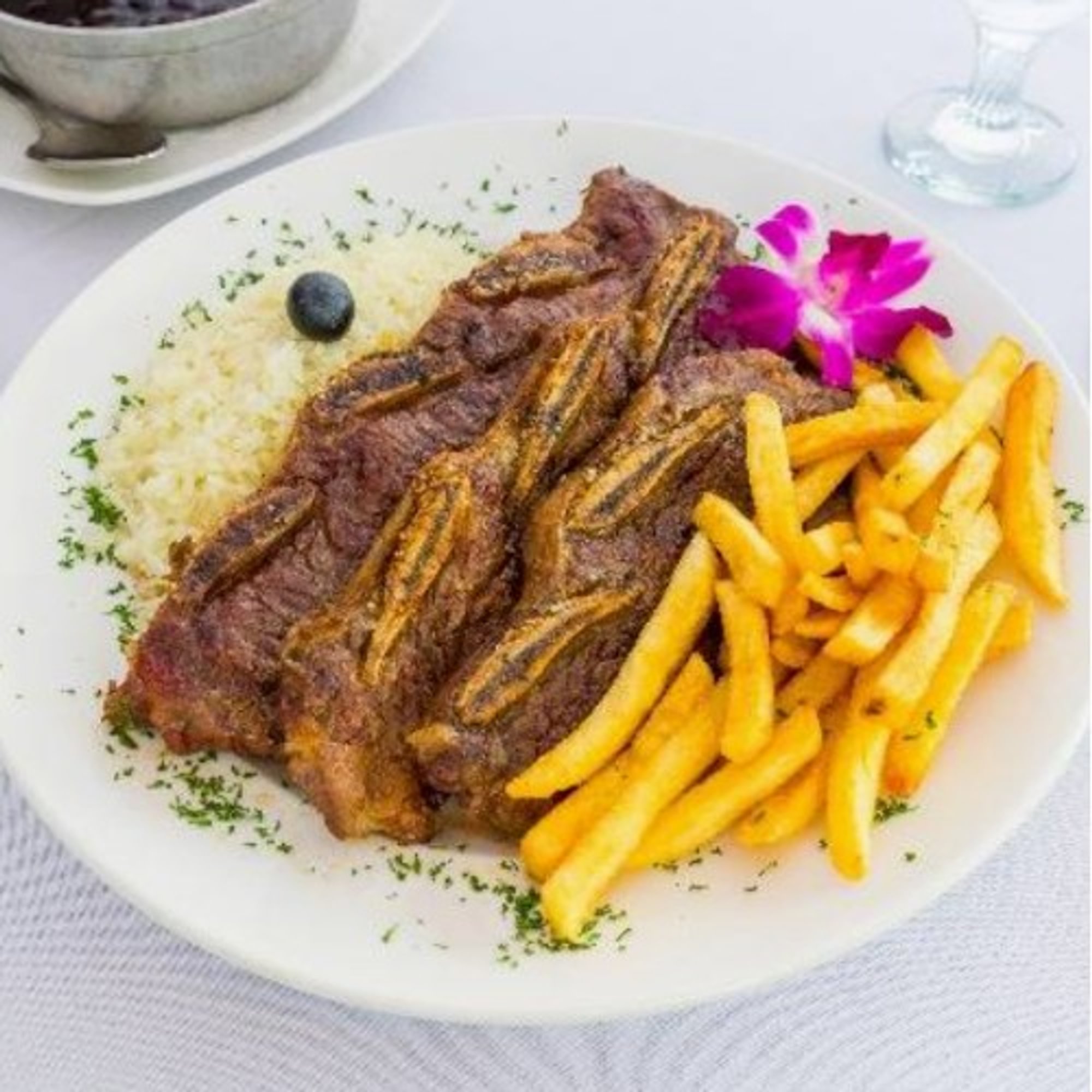 Whole BBQ Beef Ribs (Short Ribs) Rice & French Fries