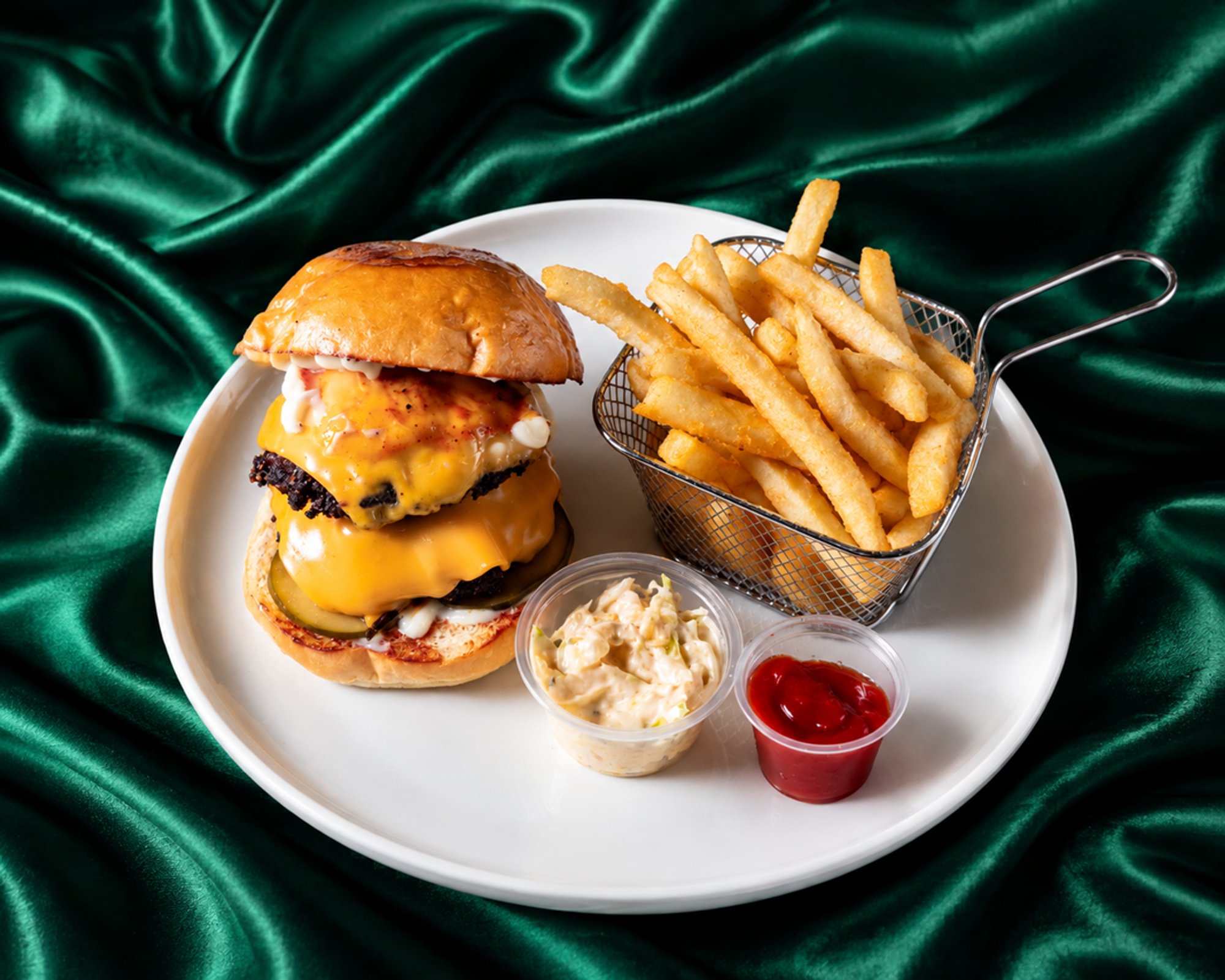 Chapli Burger w/ Fries