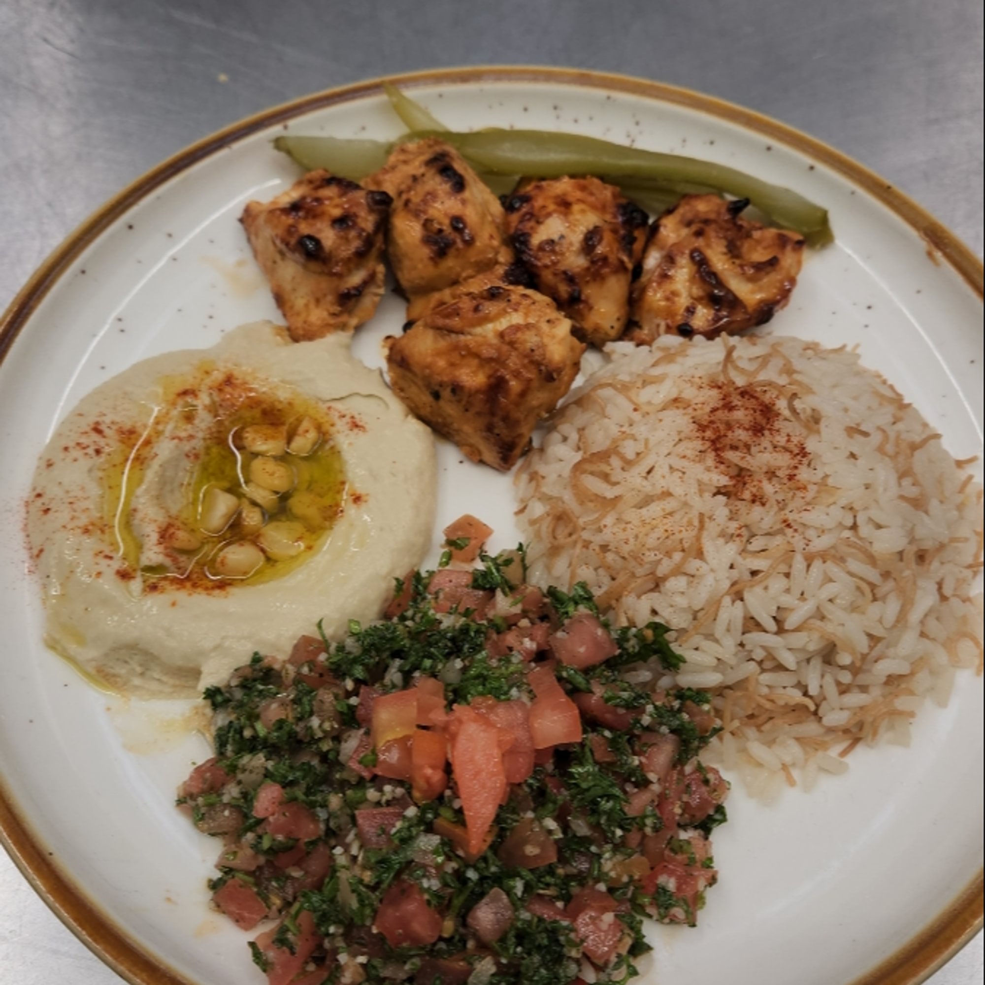 Chicken Kebab Souvlaki Combo