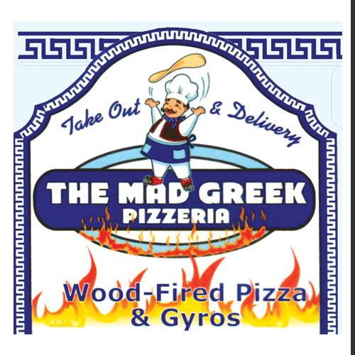 The Mad Greek Pizzeria Logo