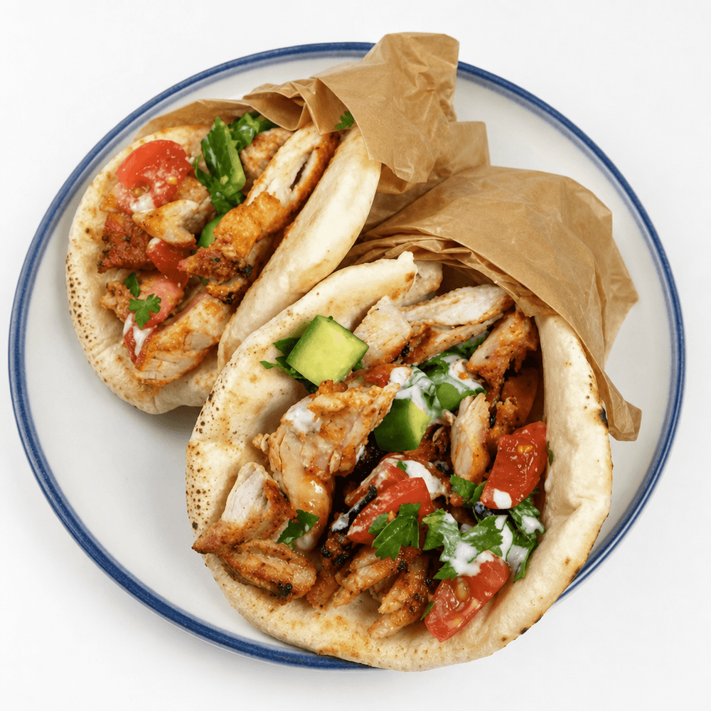 Mixed Pita Combo with Ayran