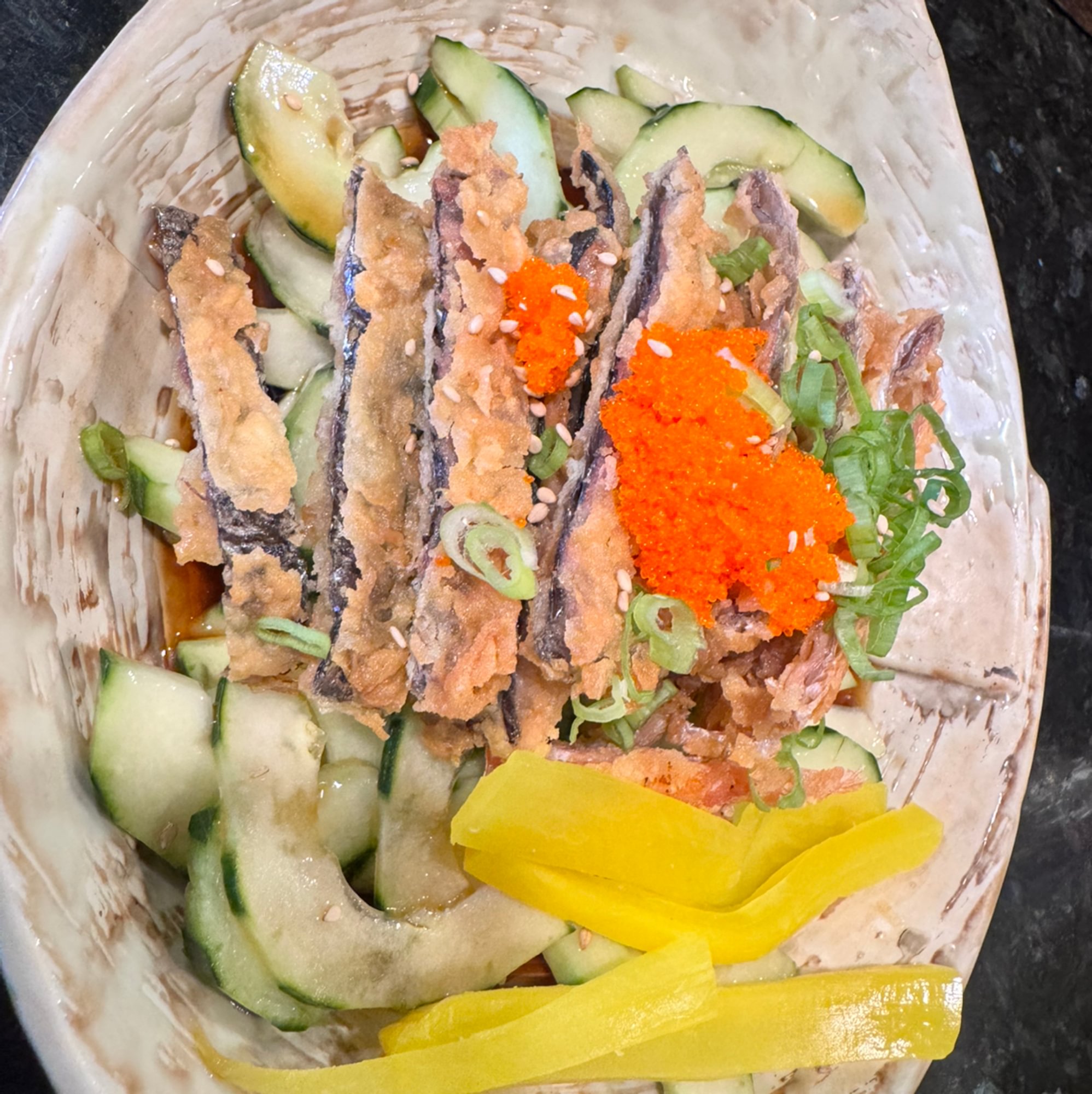 Salmon Skin Salad