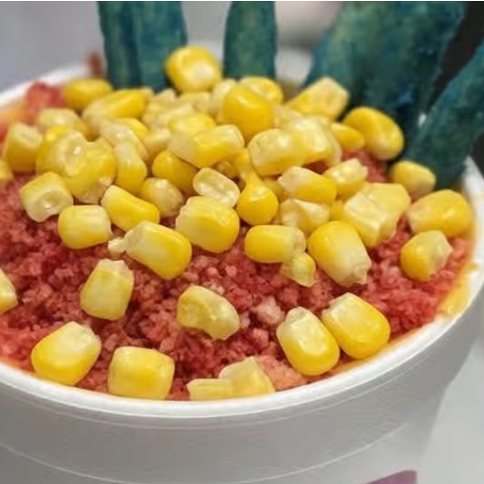 Maíz con  Hot Cheetos / Corn with Cheetos