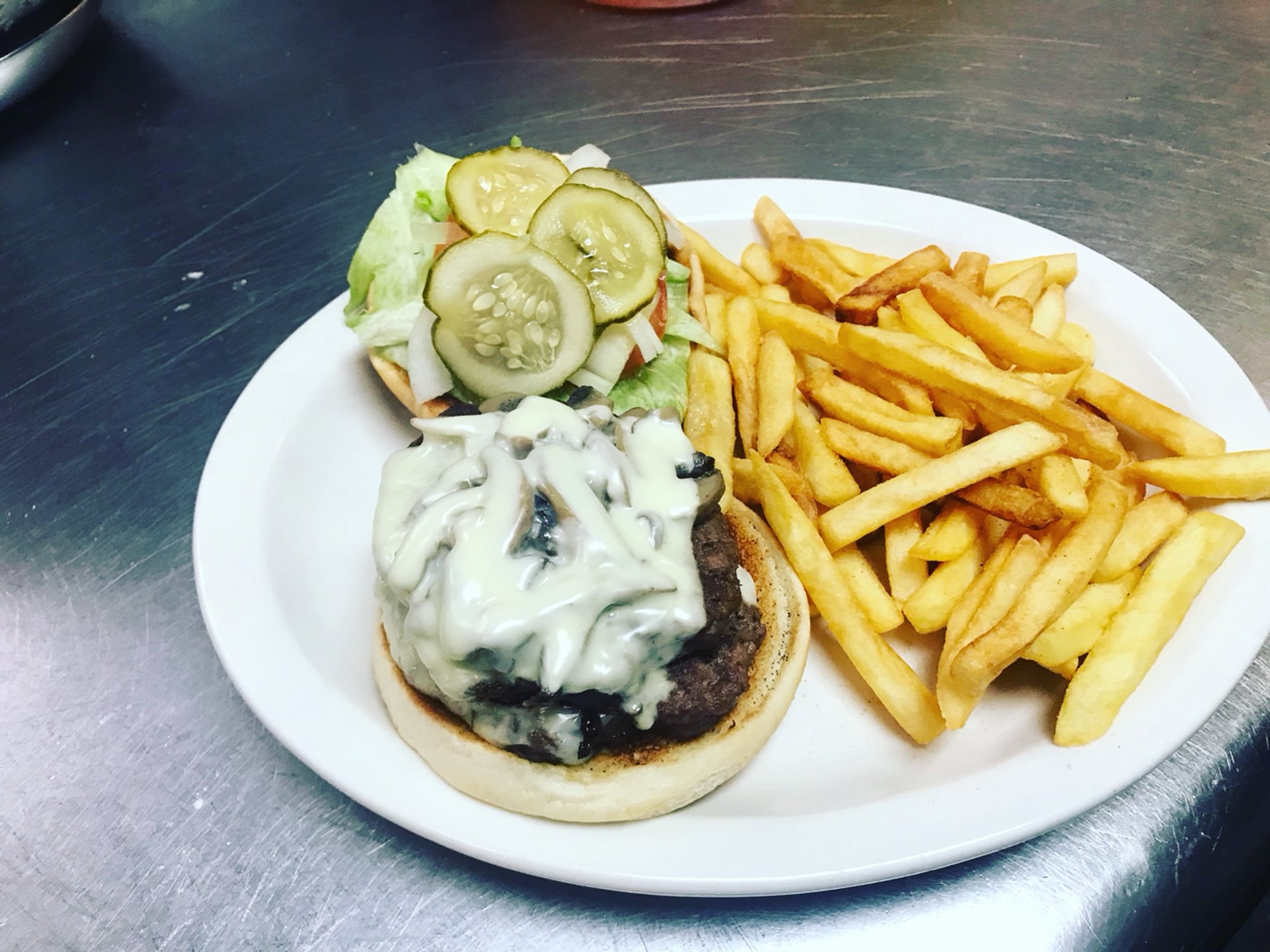 Double Mushroom Burger Combo