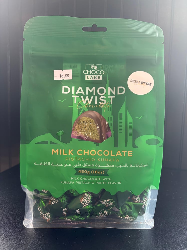 Choco Lake Diamond Twist Milk Chocolate