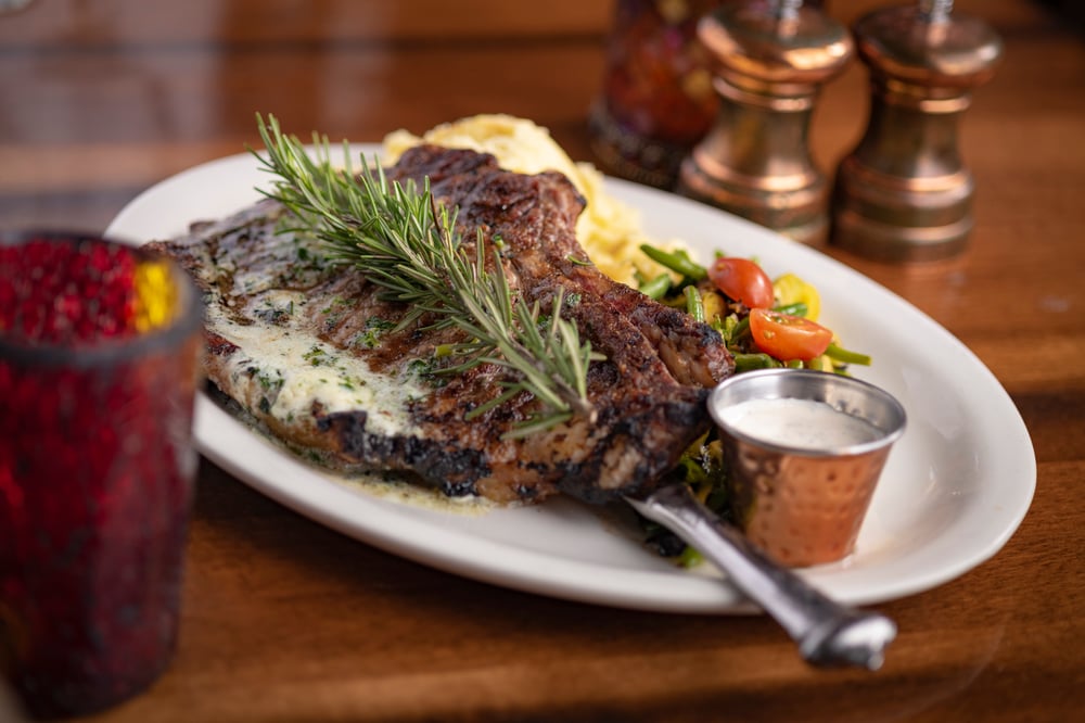Grilled Harris Ranch 22oz Natural Bone-In Ribeye Steak