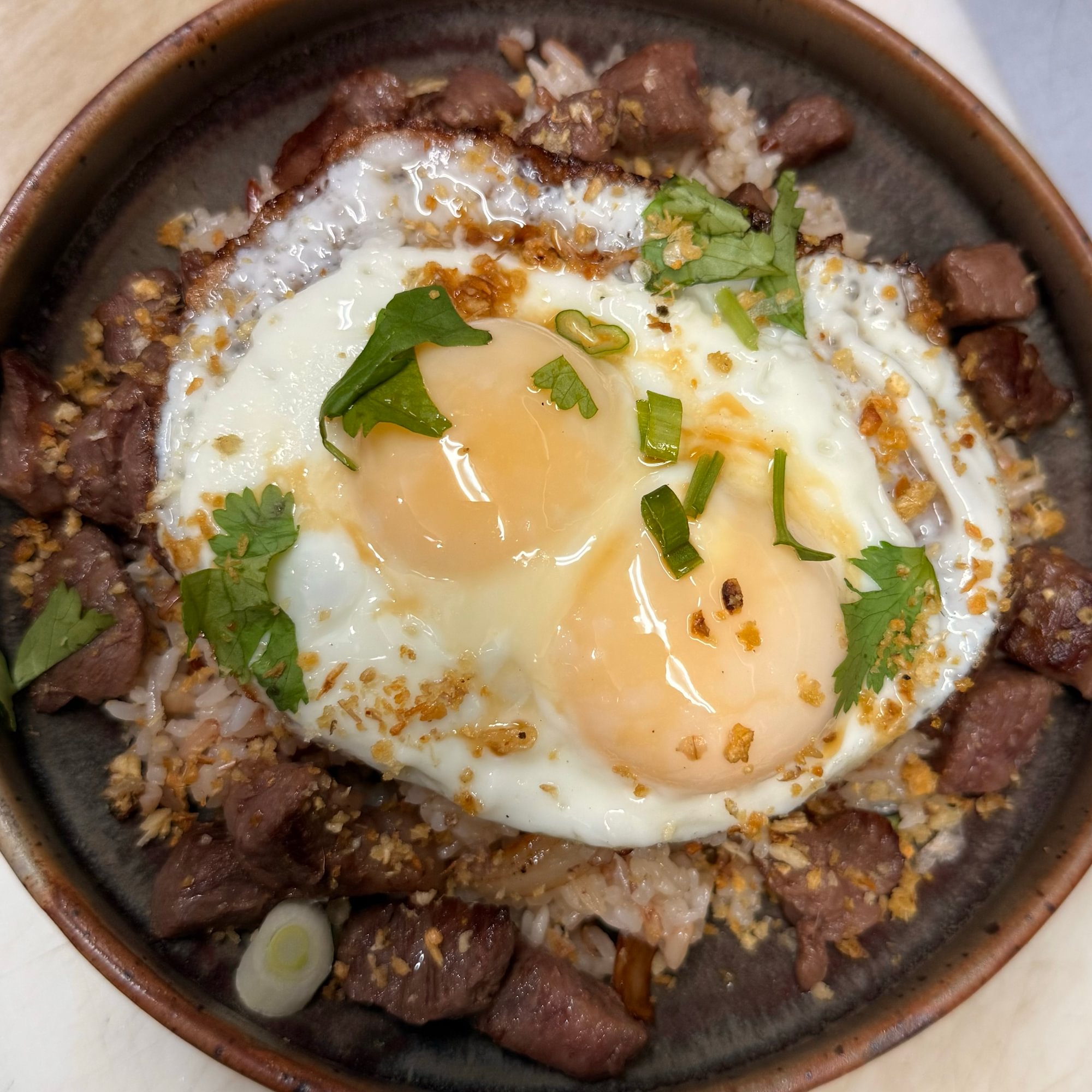 Garlic Friedrice wagyu beef