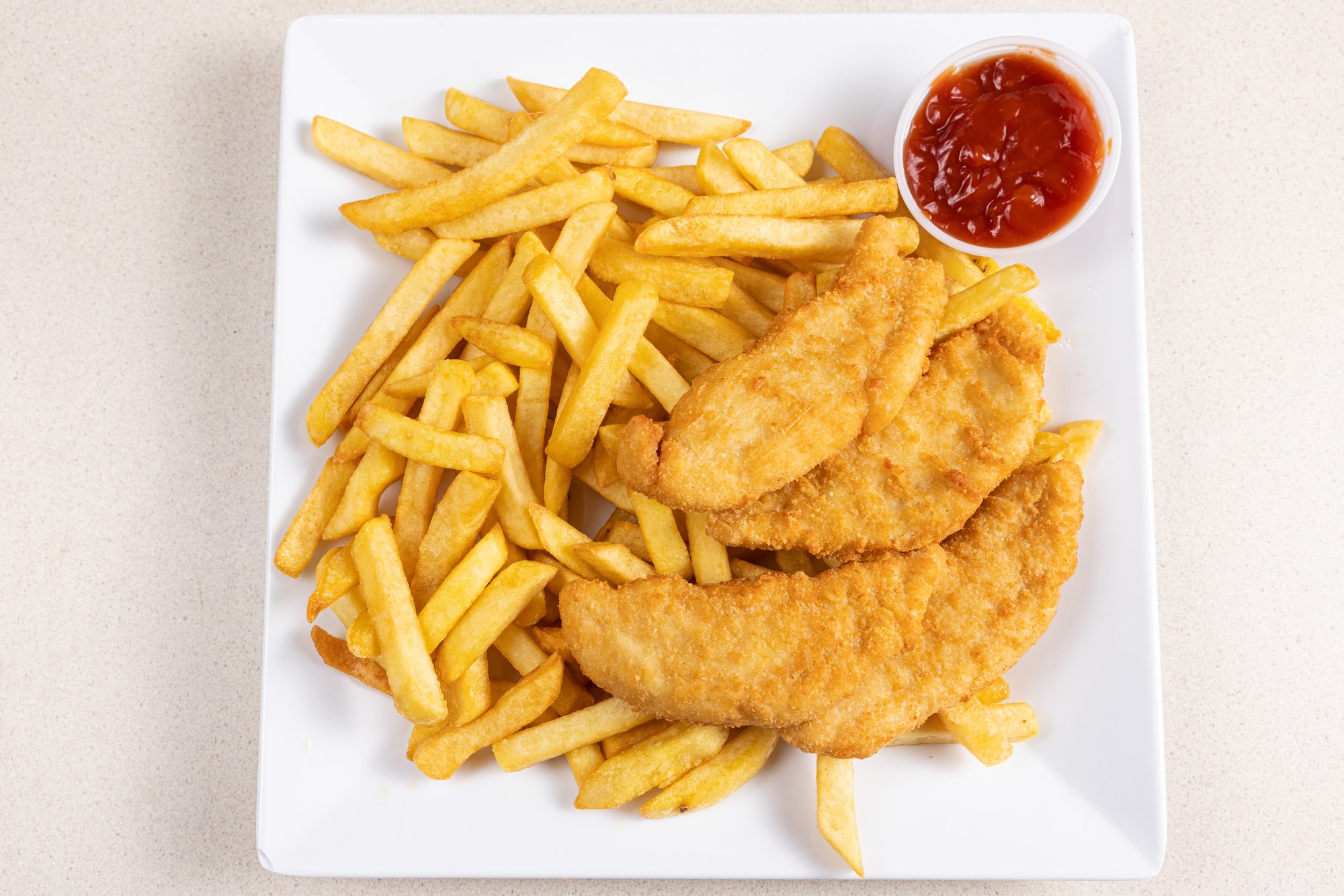 Chicken Fingers with French Fries
