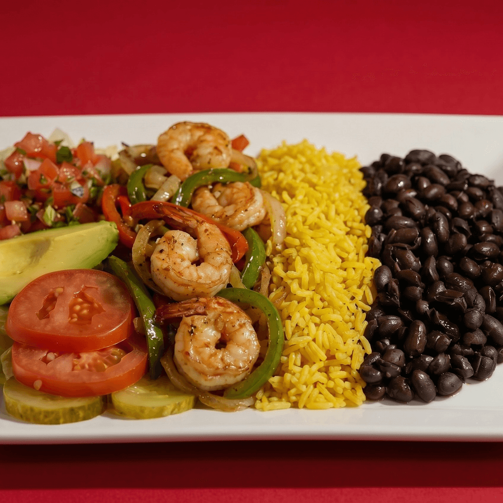 Shrimp Fajitas Plate
