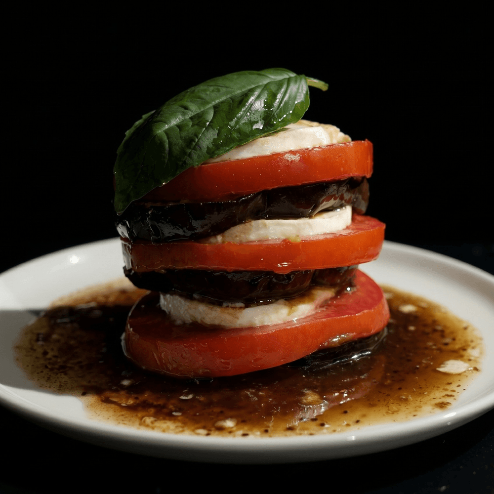 Mozzarella and Eggplant Napoleon