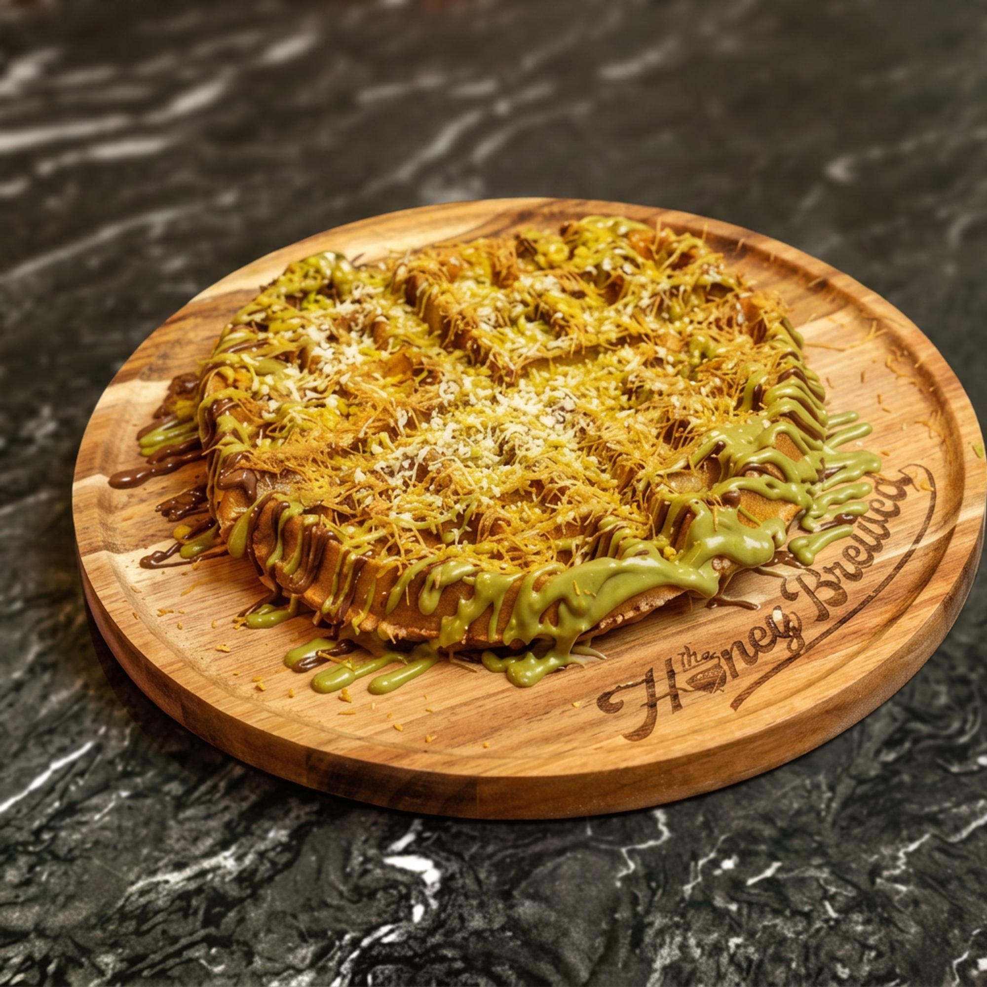 Dubai Waffle (Nutella & Pistachio)