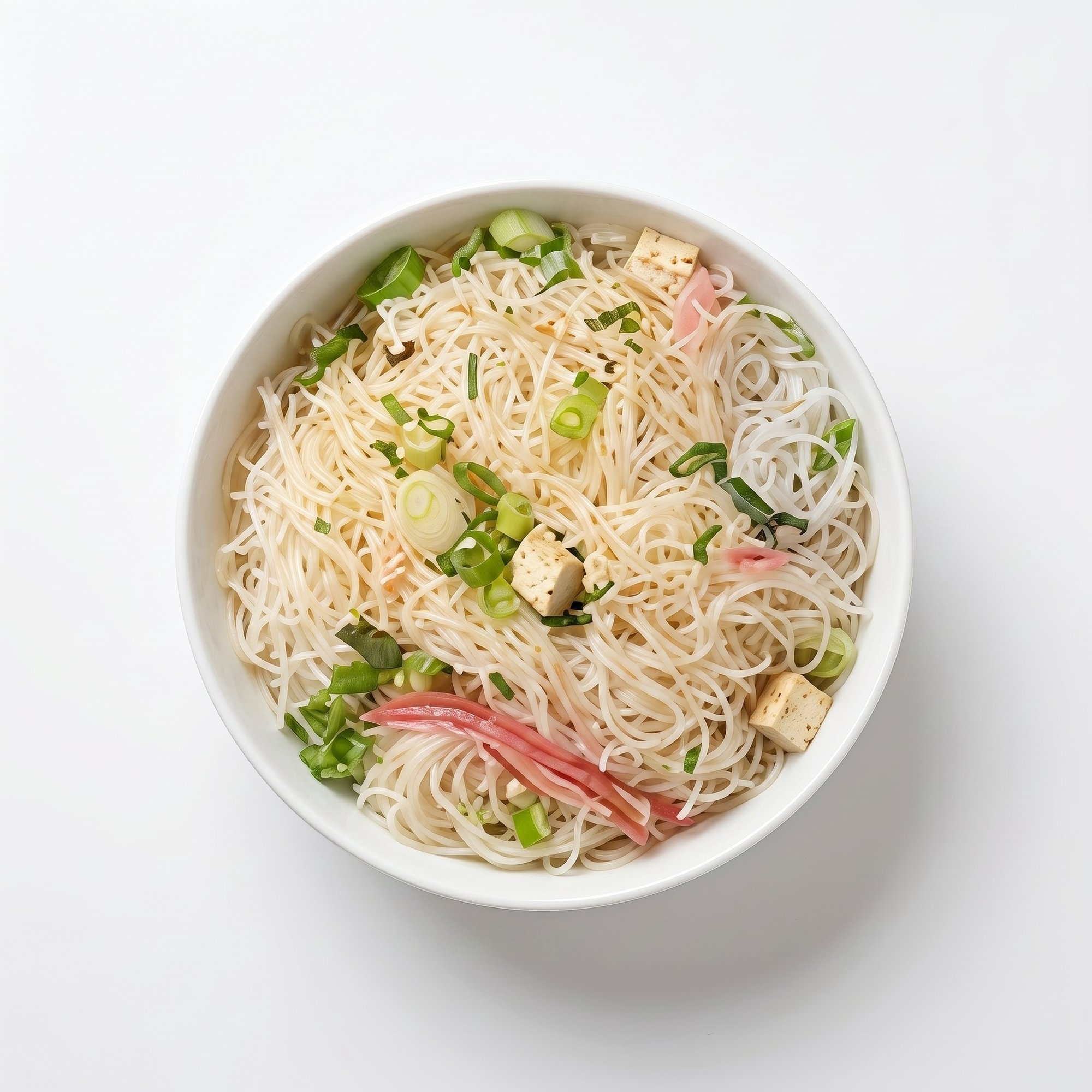B4. Rare Steak and Well Done Flank Pho Bowl