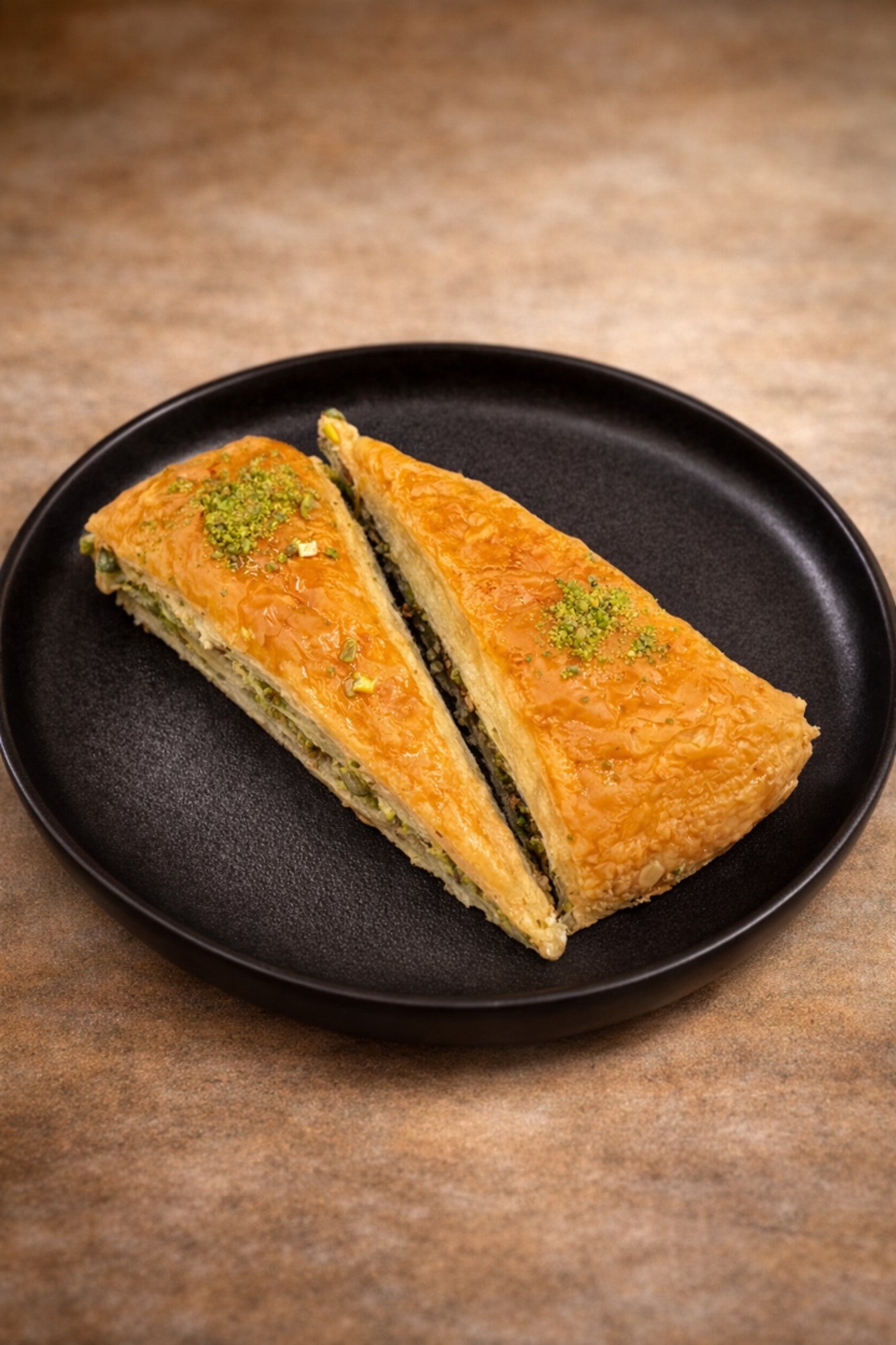 2 Triangle Pistachio Baklava