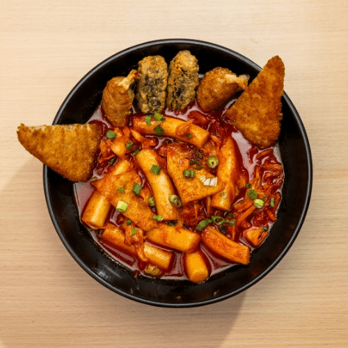 9. Tteok-bokki (Korean Rice Cake Dish - Original Spicy)