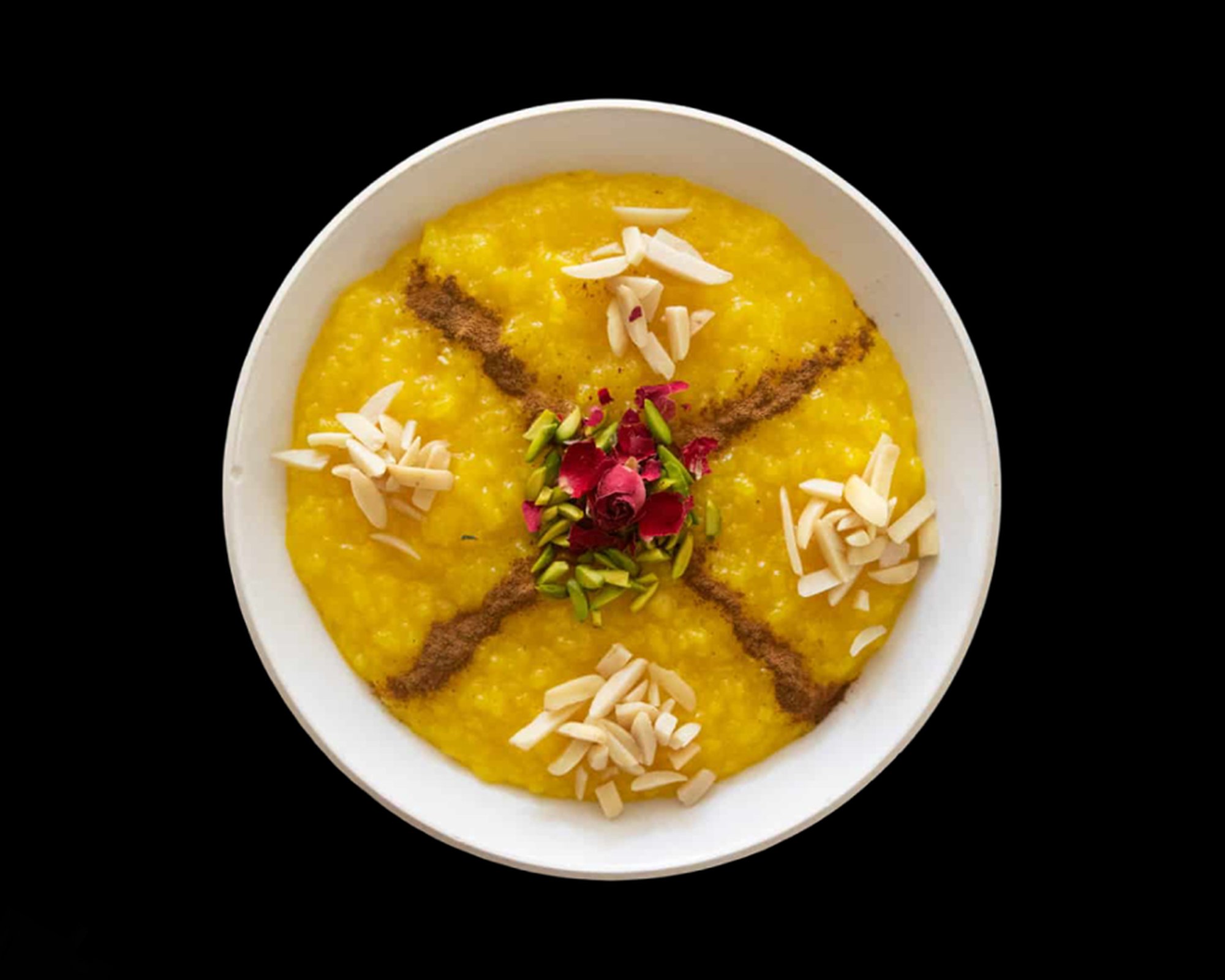 Sholeh Zard (Saffron Rice Pudding)