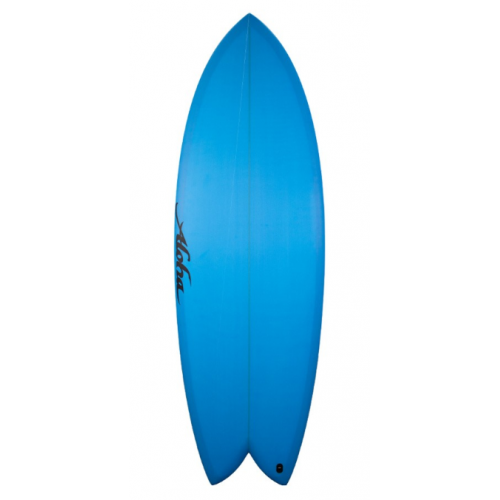 Aloha Surfboards 5'10 Twin Keel PU Fish FCS II Blue
