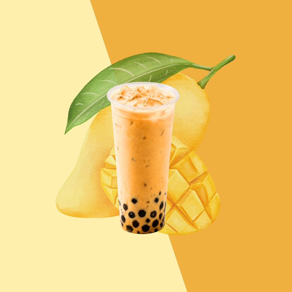 Mango Boba Tea (24oz)