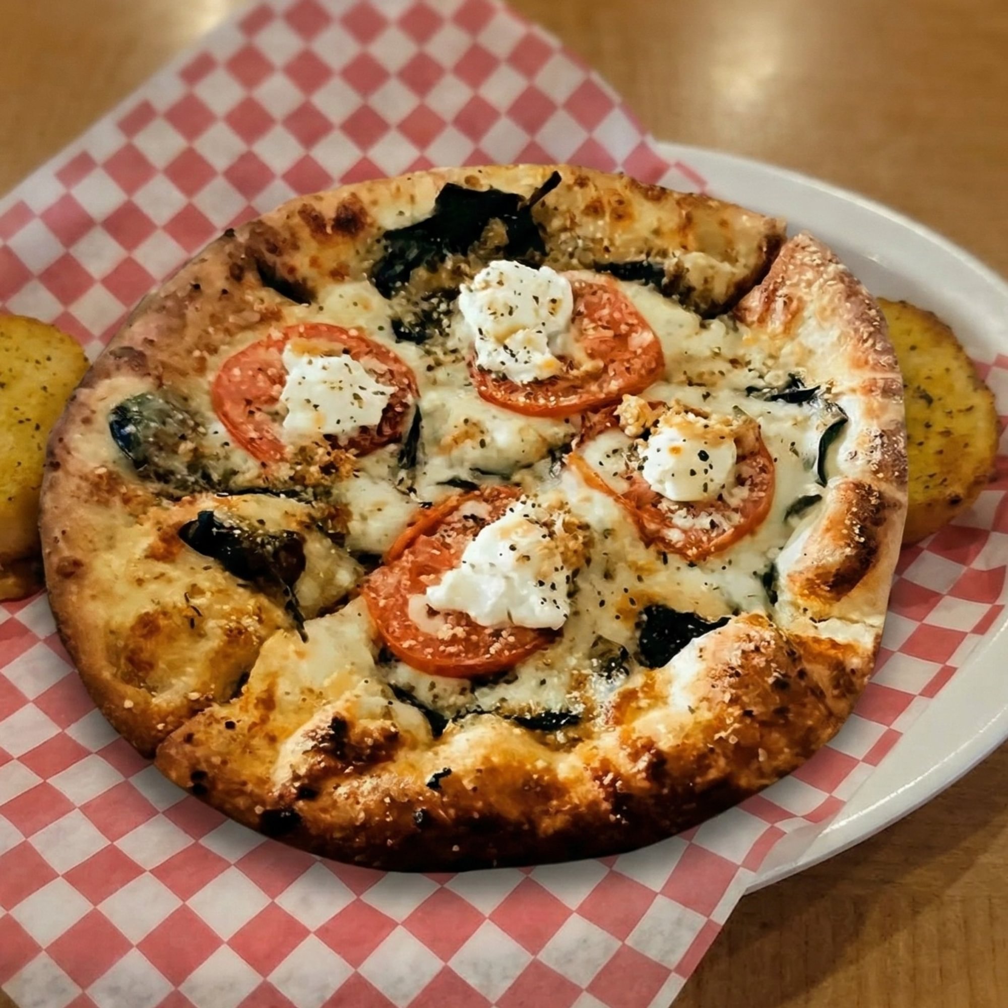White Margherita Pizza