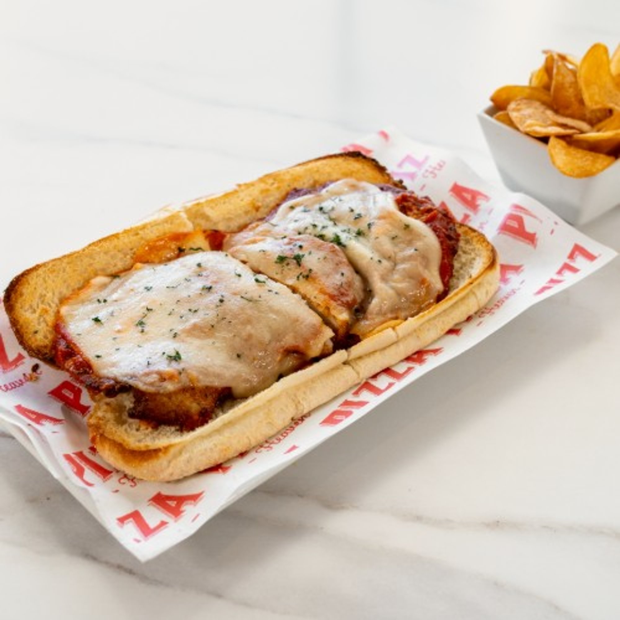 Real Veal Cutlet Parmesan Hot Sub (Small)
