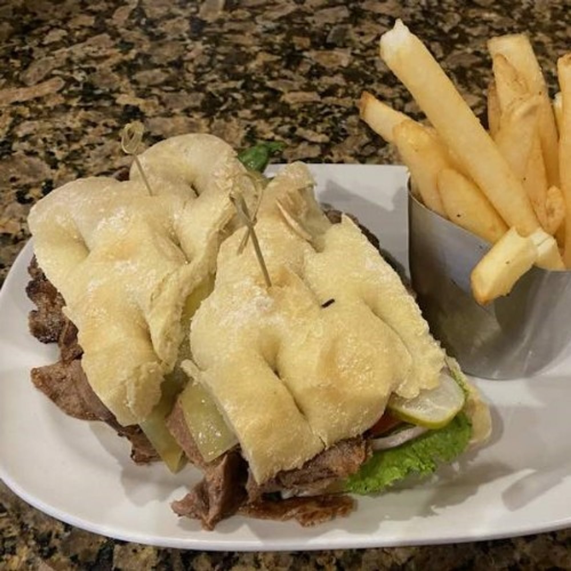 Stacked Steak Sandwich