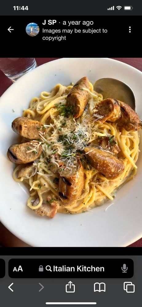 Spaghetti and Sausage Carbonara