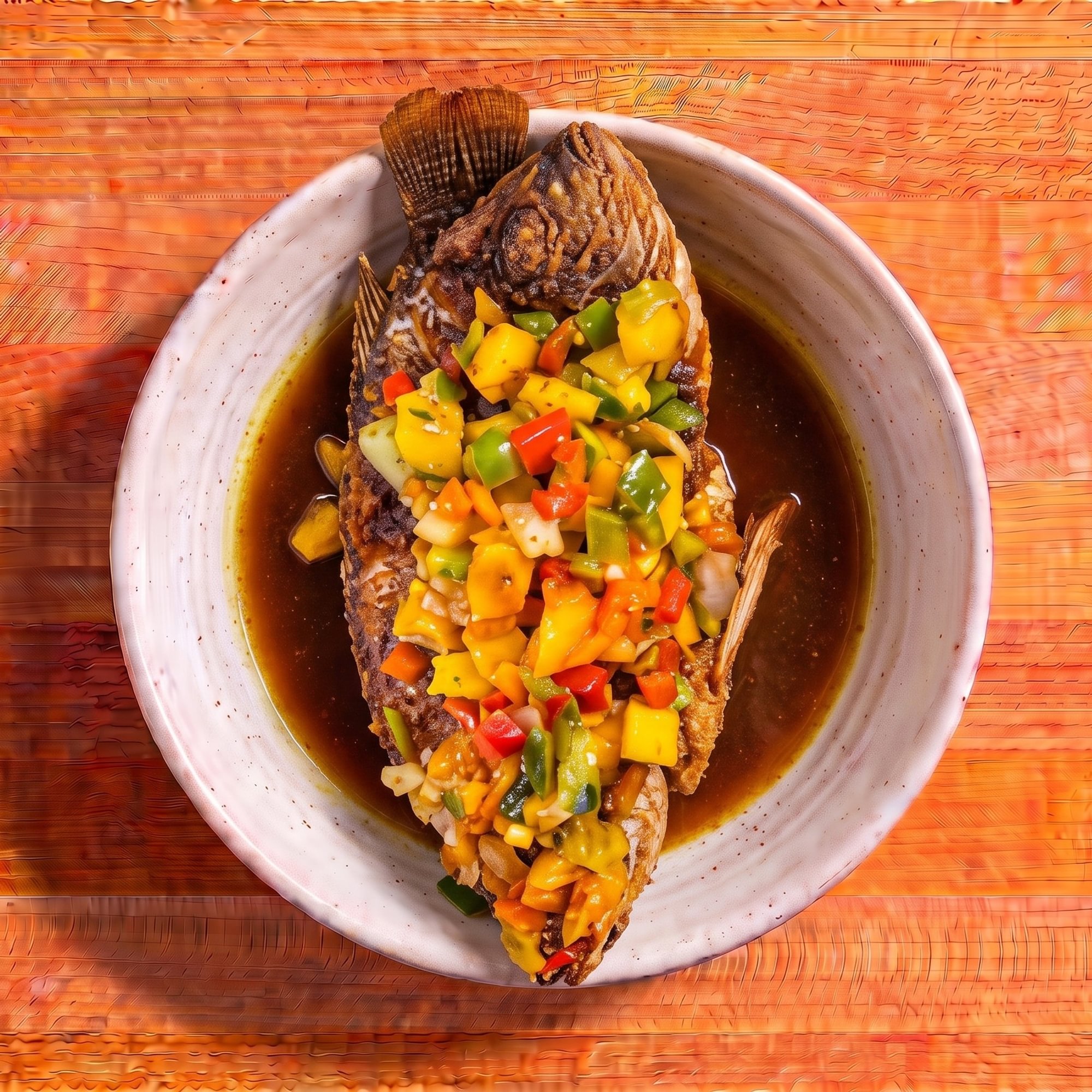 Sweet and Sour Crispy Pompano