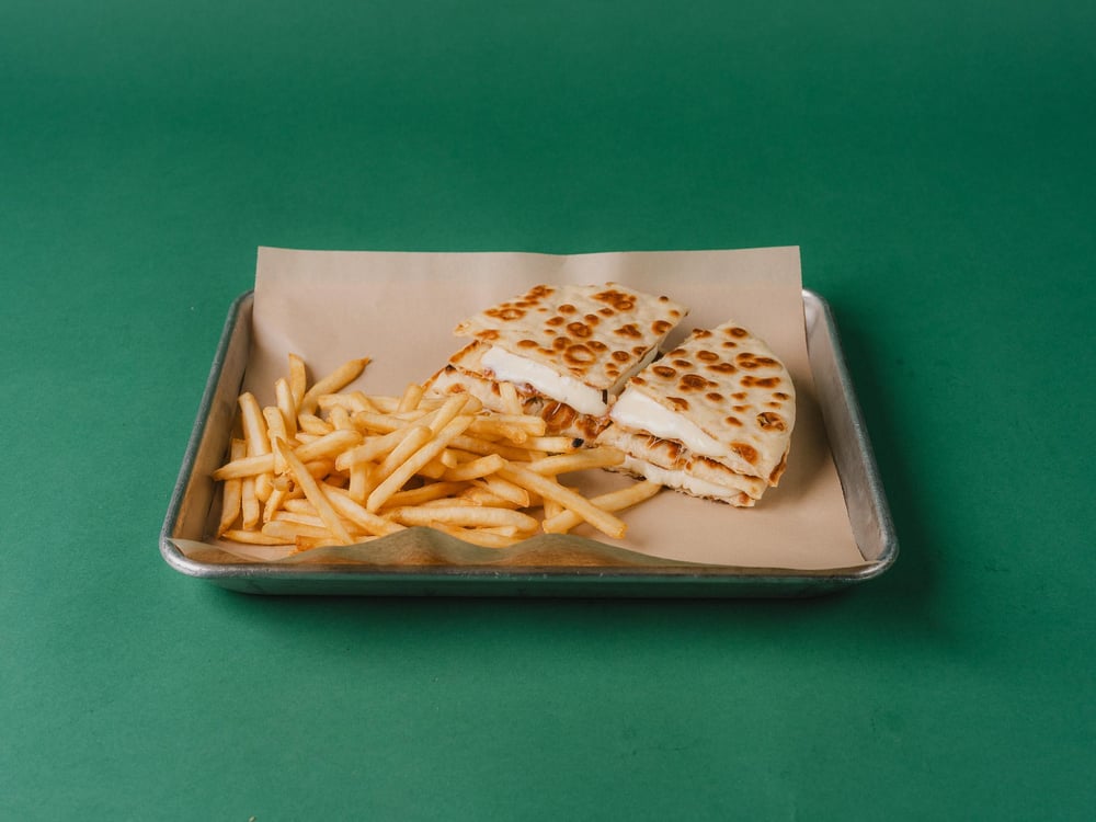 Cheese Pita With Fries