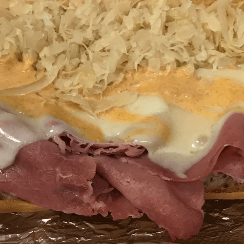 #28 Whole Reuben Sub.