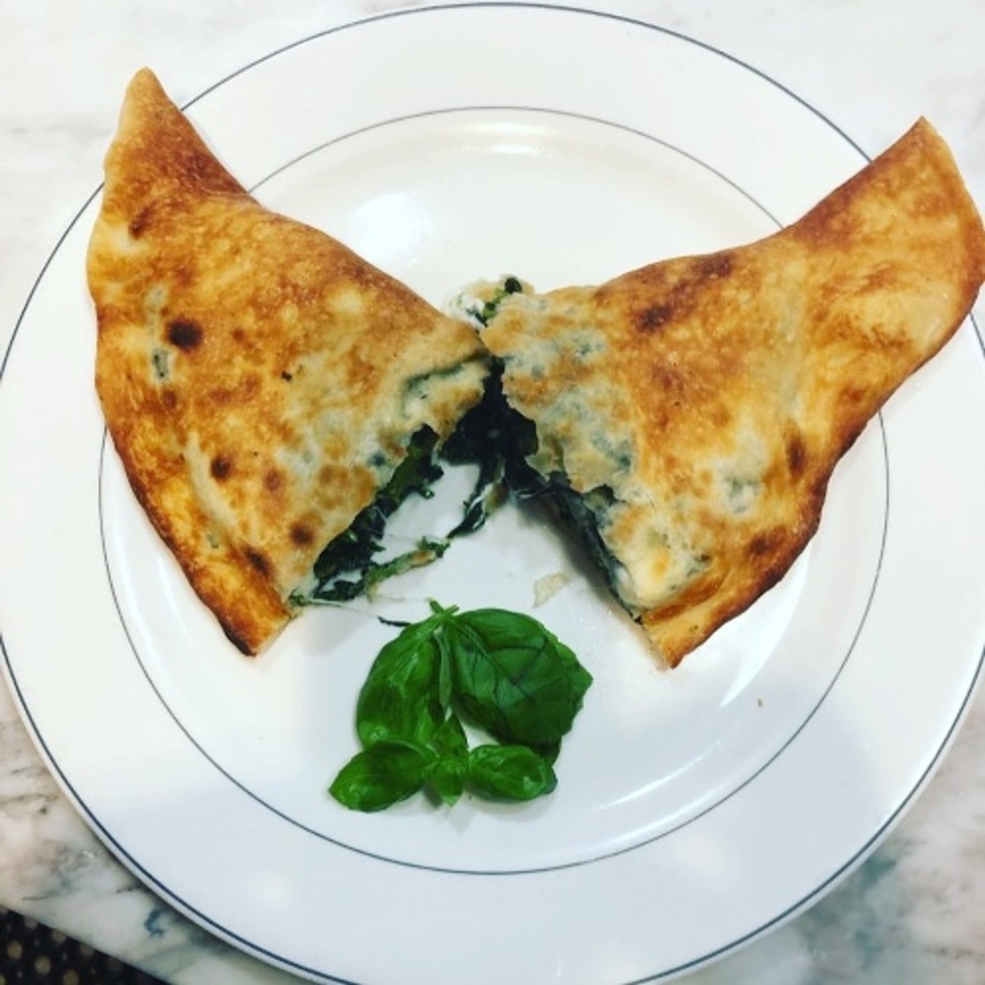 Broccoli Rabe, and Mozzarella Calzone