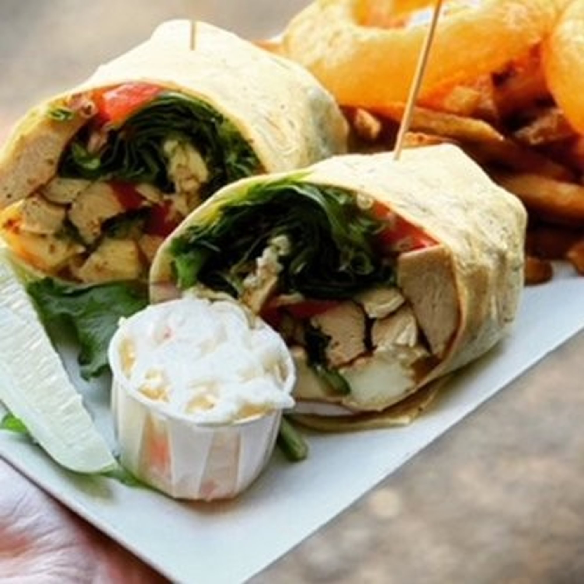 Tuscan Chicken Wrap