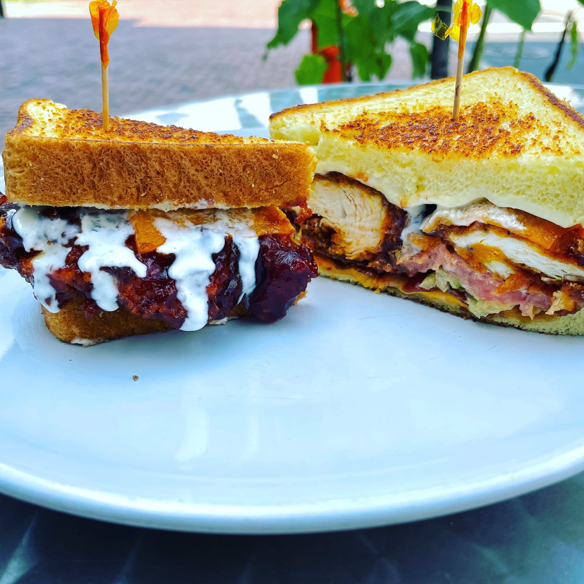 Sweet Crispy Chicken BBQ Melt