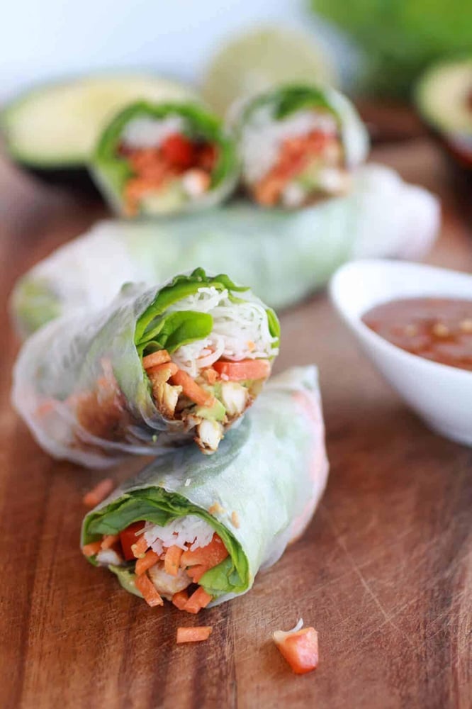 Grilled Chicken Spring Roll