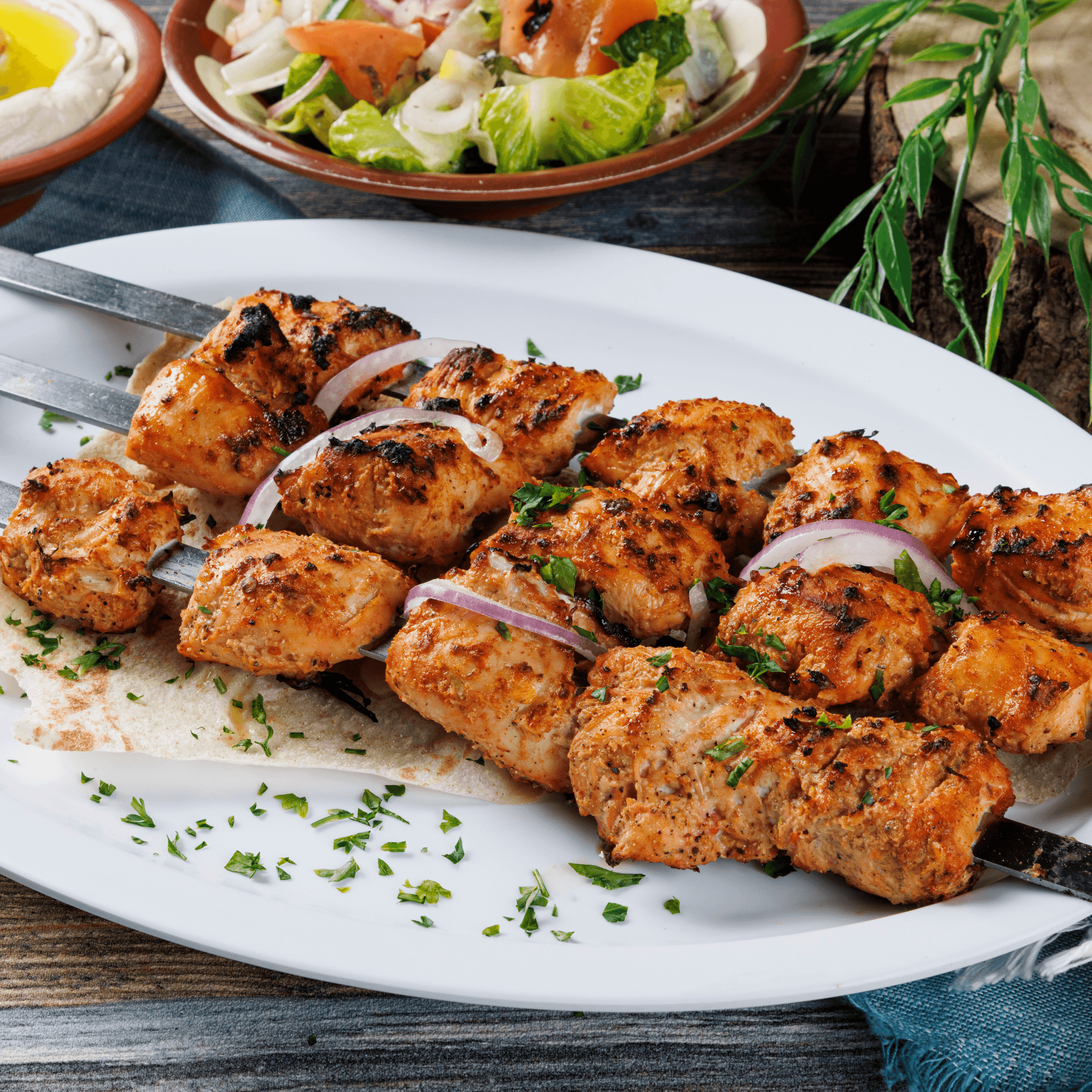 3 Chicken Skewers
