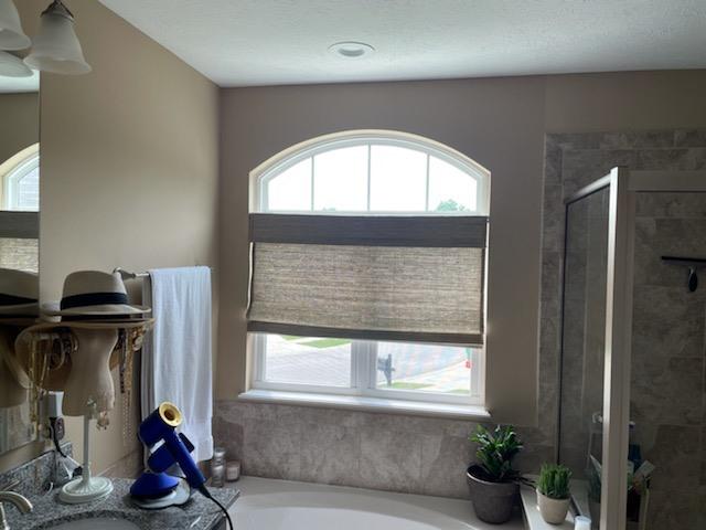 Upgrade your Plainfield, IN bathroom to the cutest on the block with Woven Wood Shades. Our eco-friendly materials and artisan style look will make all the neighbors jealous.  BudgetBlindsPlainfield  WovenWoodShades  ShadesOfBeauty  FreeConsultation  PlainfieldIN