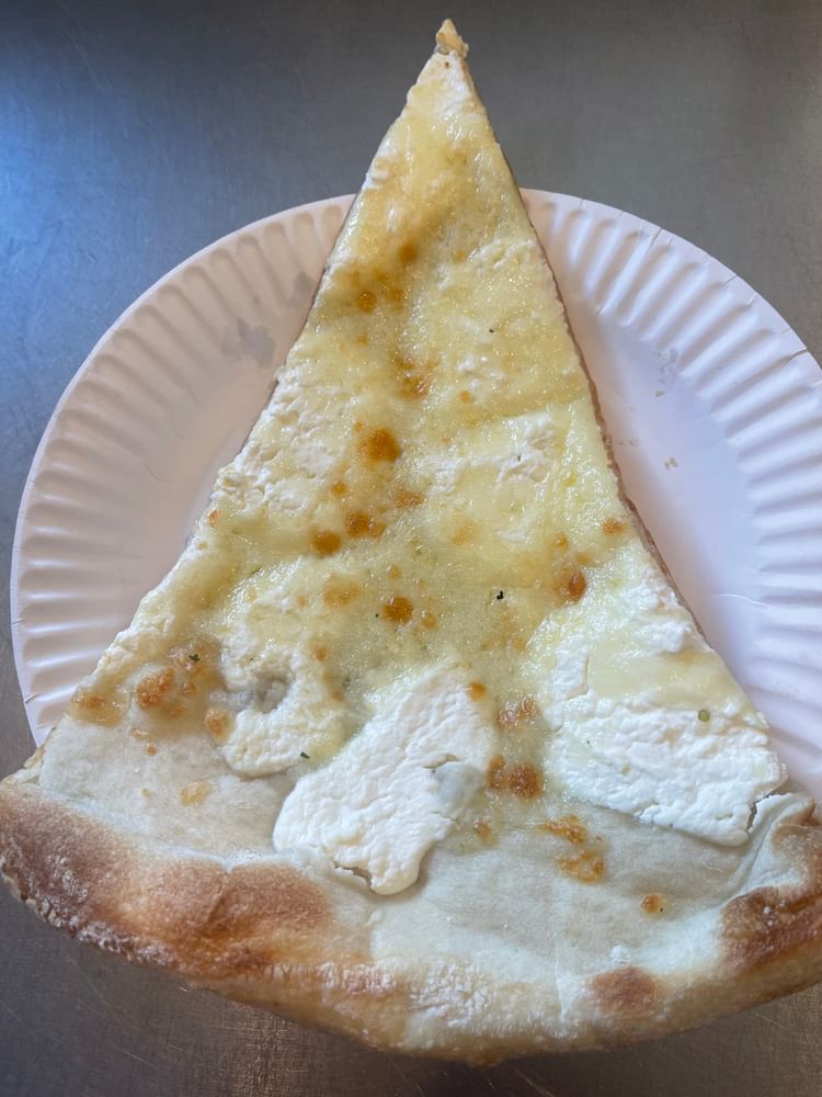 White Pizza Slice