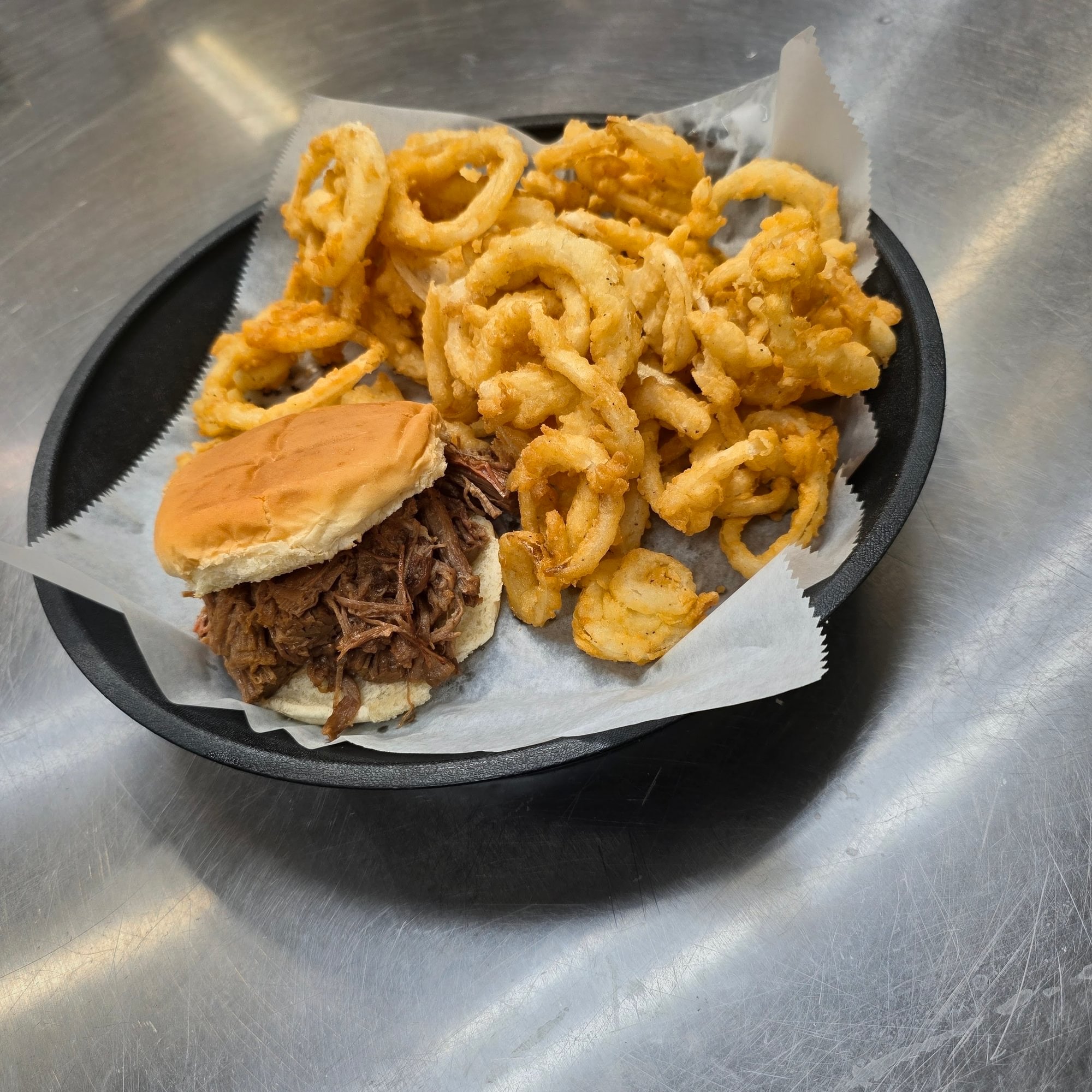 Pulled Lean Brisket Sandwich