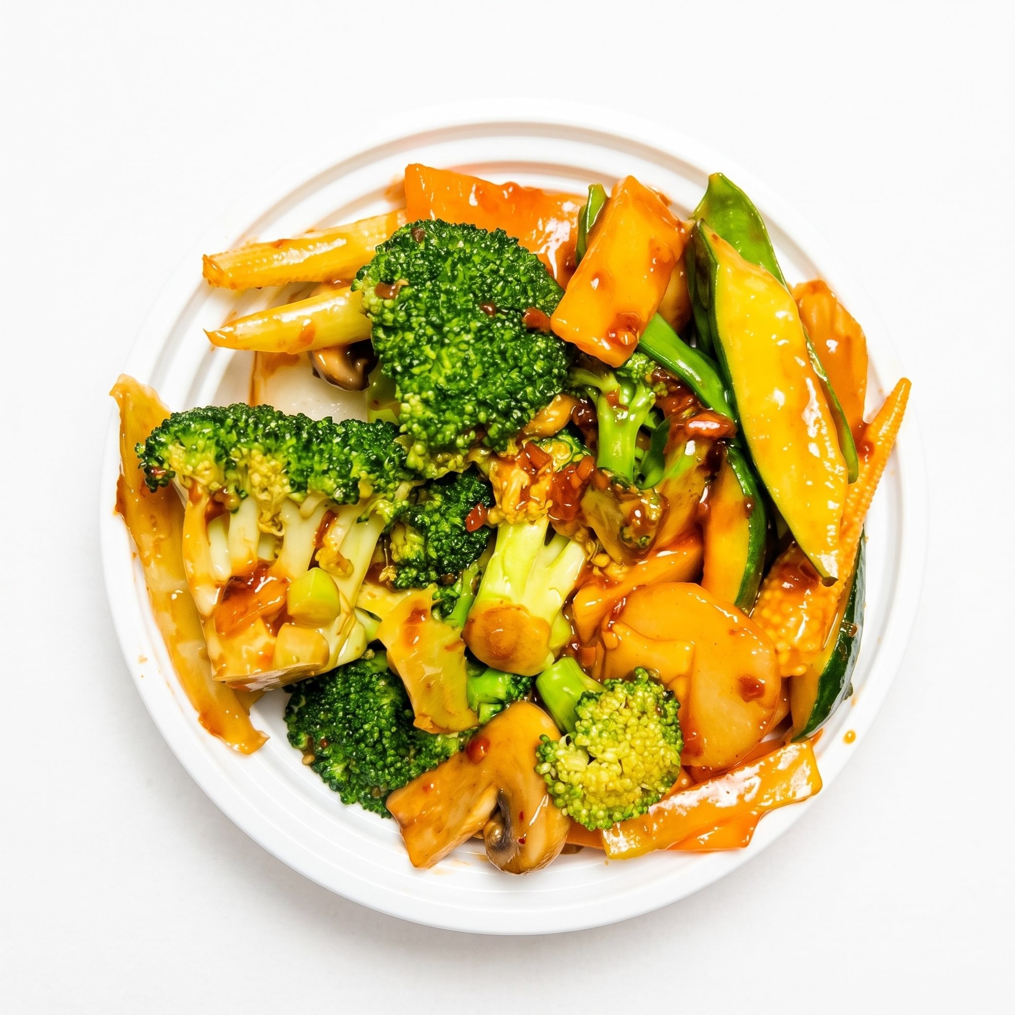 Mixed Vegetable with Garlic Sauce