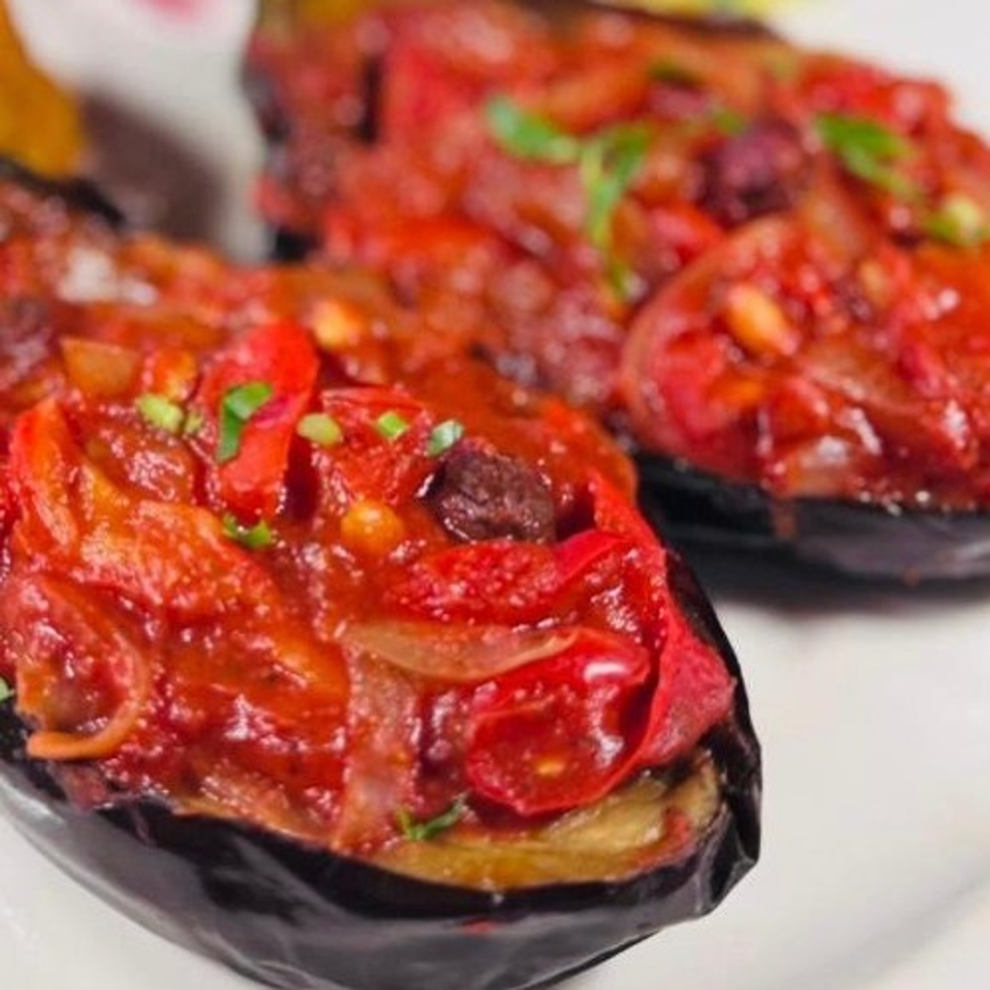 Stuffed Eggplant Tray