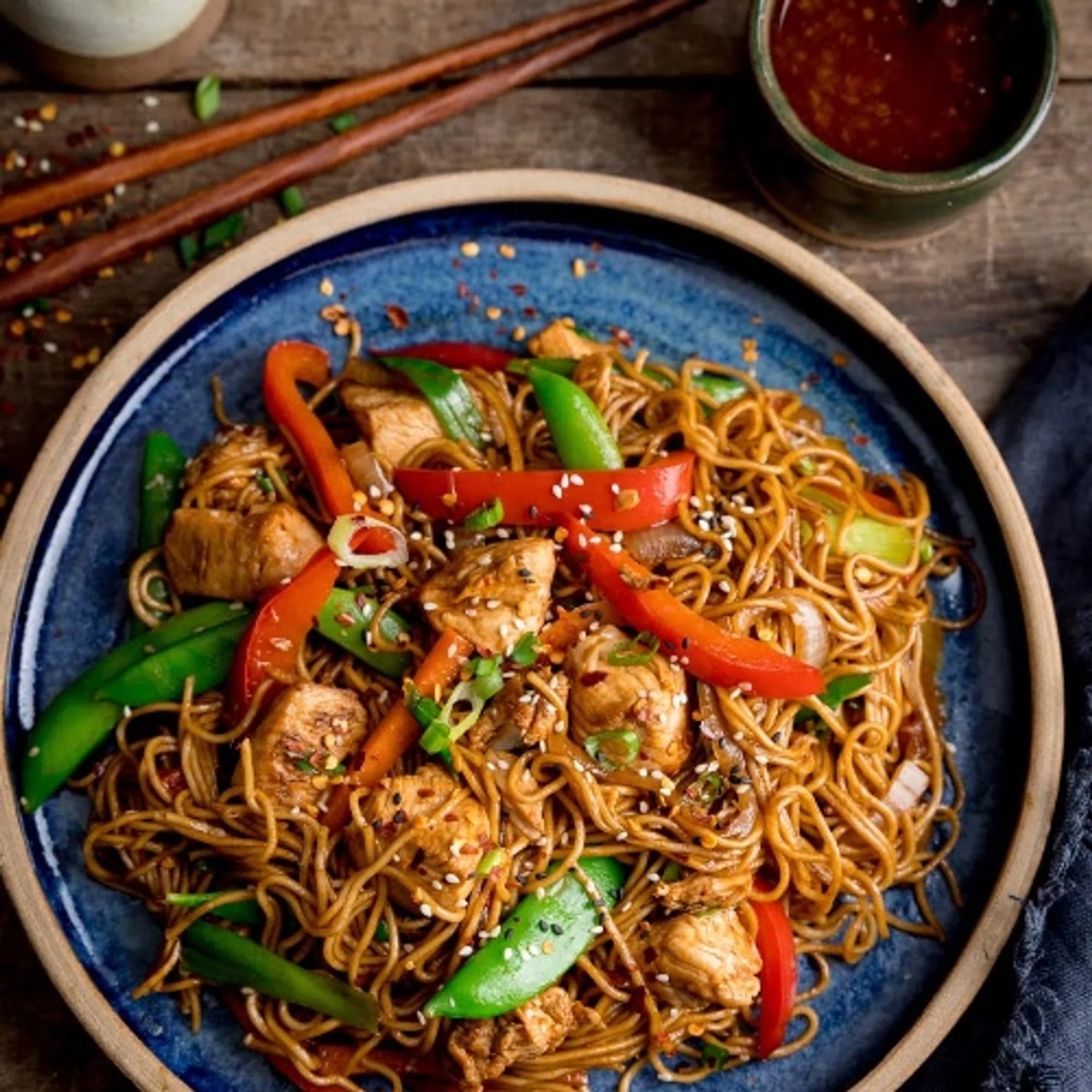 L. Chicken Lo Mein or Spaghetti Lo Mein