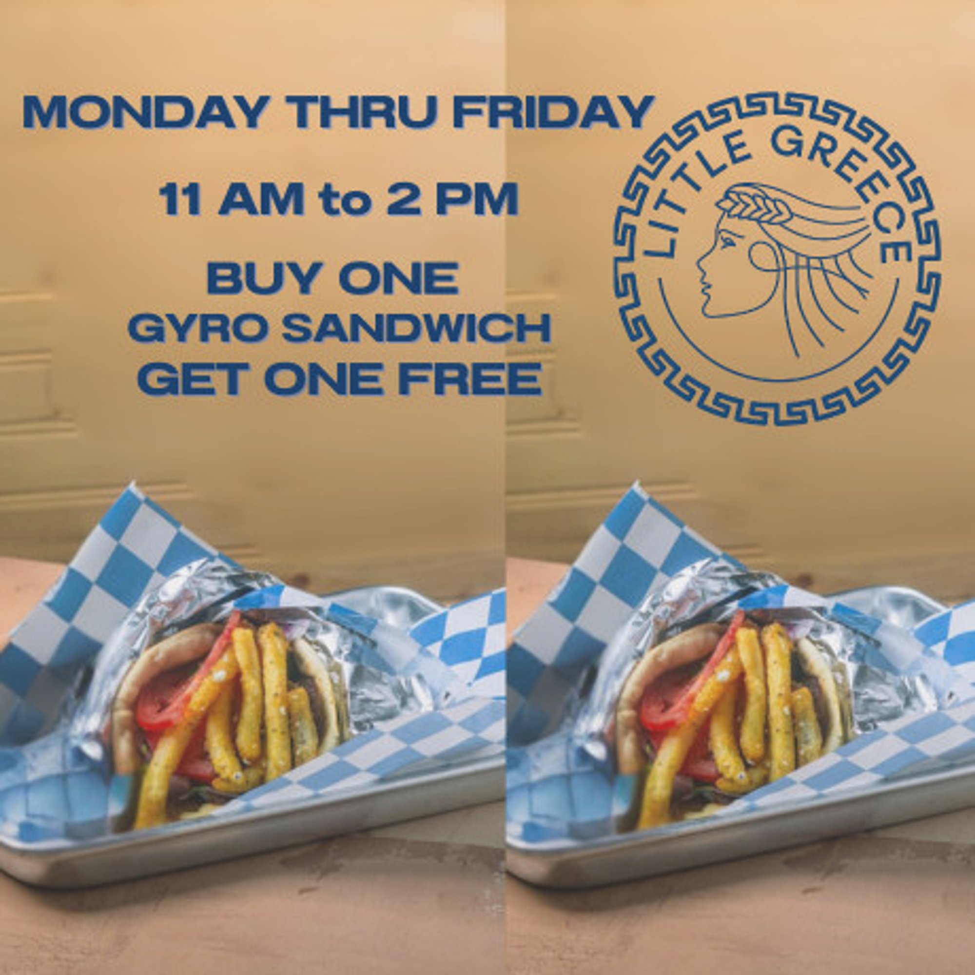 2-for-1 Lunch Gyro Sandwich