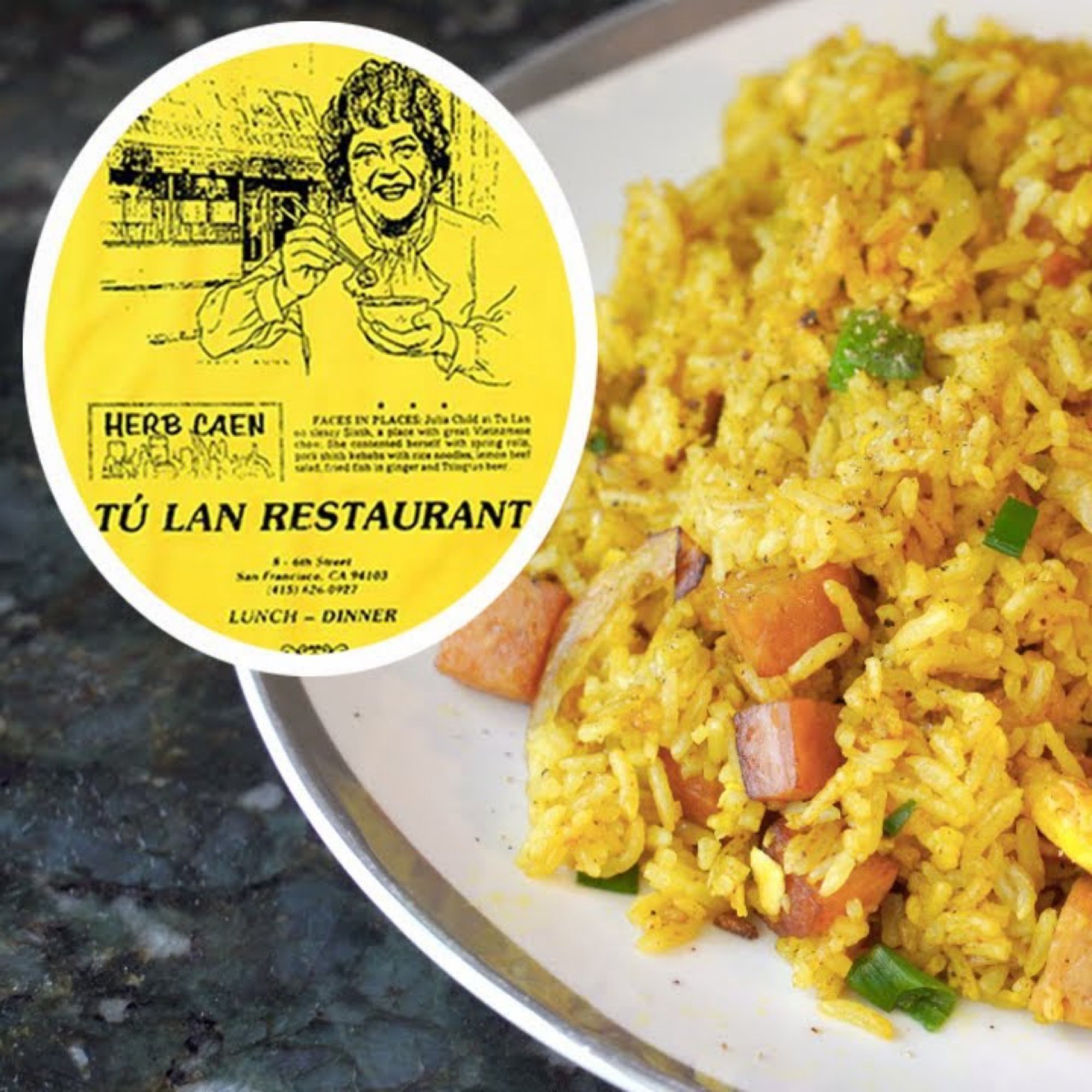Garlic egg curry fried rice to