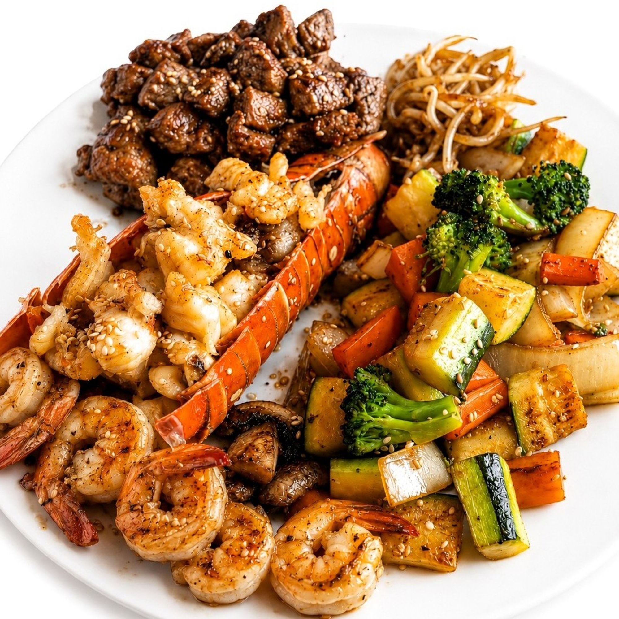 Hibachi Deluxe Trio Dinner