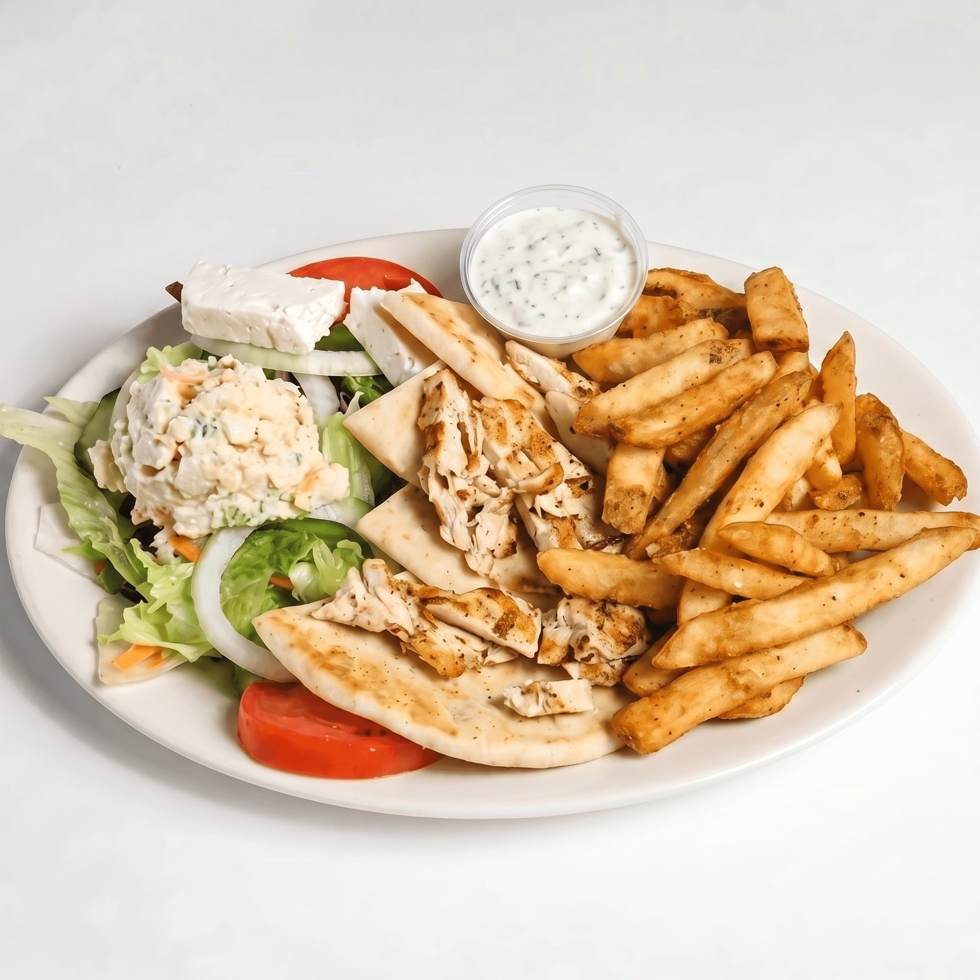 Chicken Souvlaki Platter